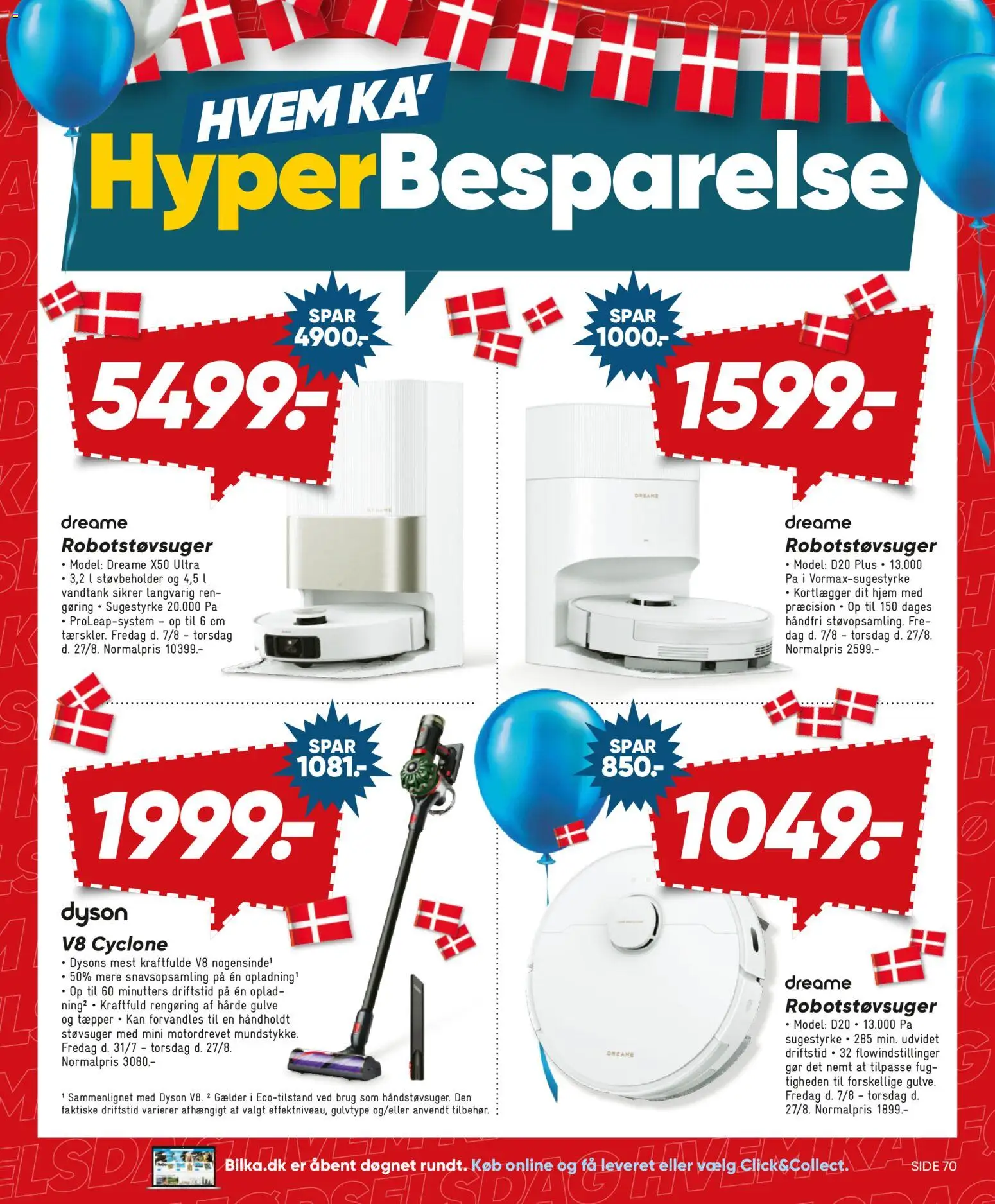 Bilka tilbudsavis – gyldig fra 07/08/2026 | Side: 11 | Produkter: Robotstøvsuger, Søm, Støvsuger