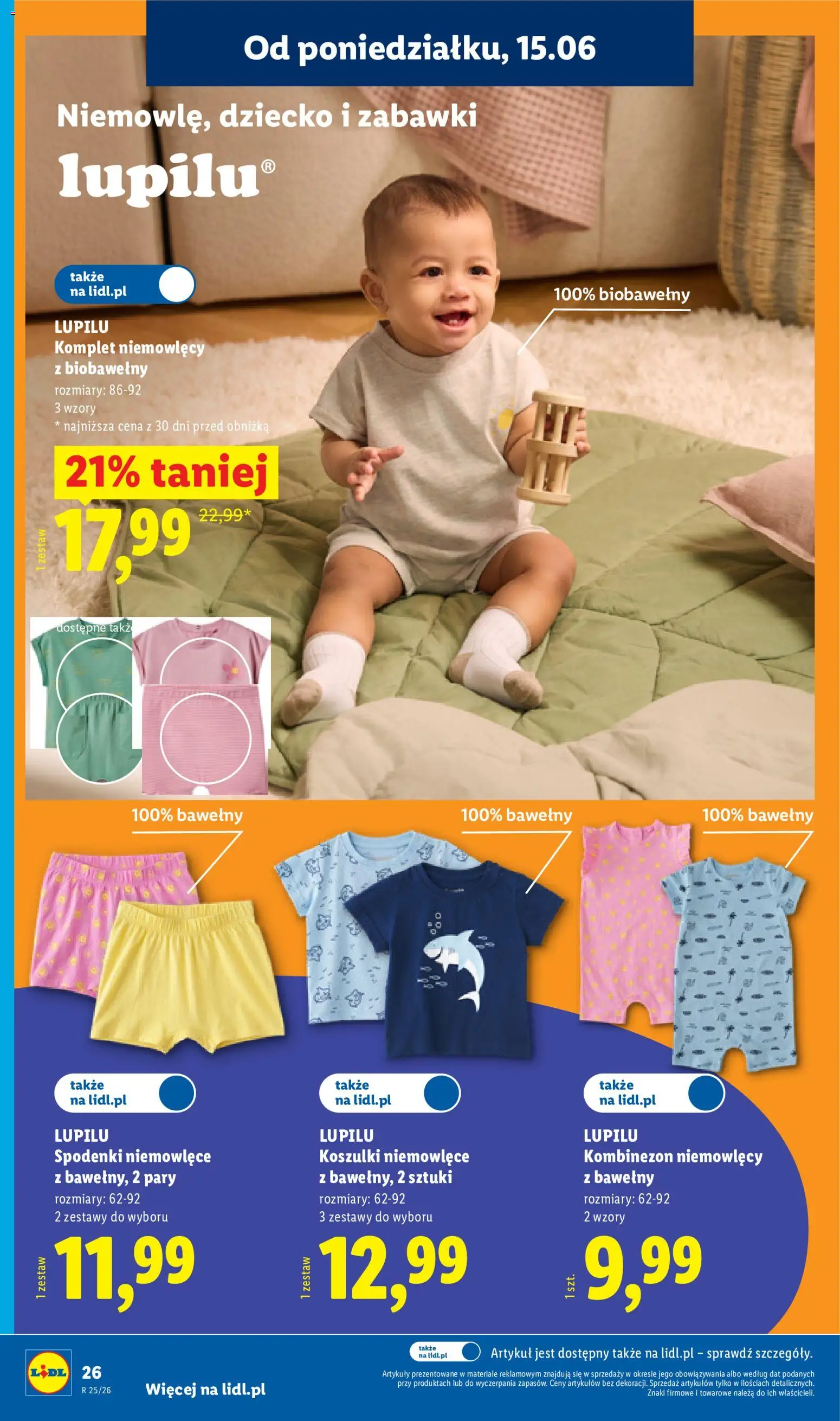 Lidl Katalog od 15.06.2026 | Strona: 32 | Produkty: Kombinezon, Spodenki