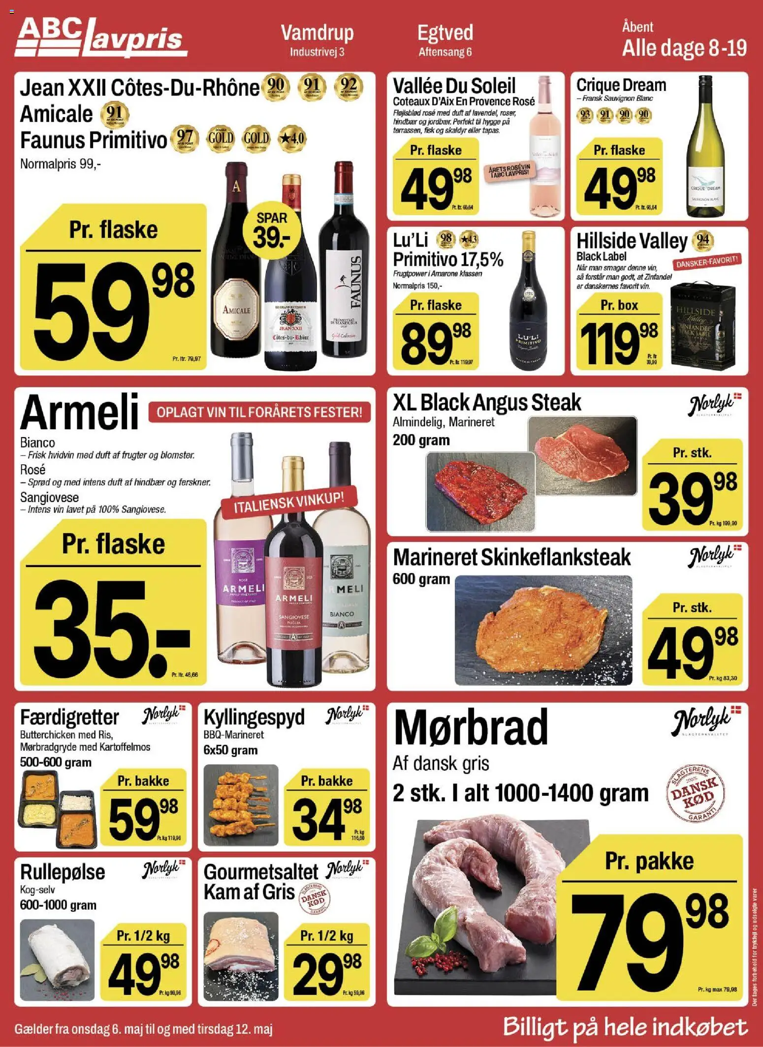 Abc Lavpris tilbudsavis – gyldig fra 06.05.2026 | Side: 6 | Produkter: Duft, Vin, Fisk, Rullepølse