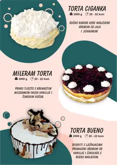 Boso Katalog Torti - Pregled kataloga iz trgovine Boso, vrijedi od 01.01.2026 | Stranica: 12 | Proizvodi: Jaja, Mileram, Torta