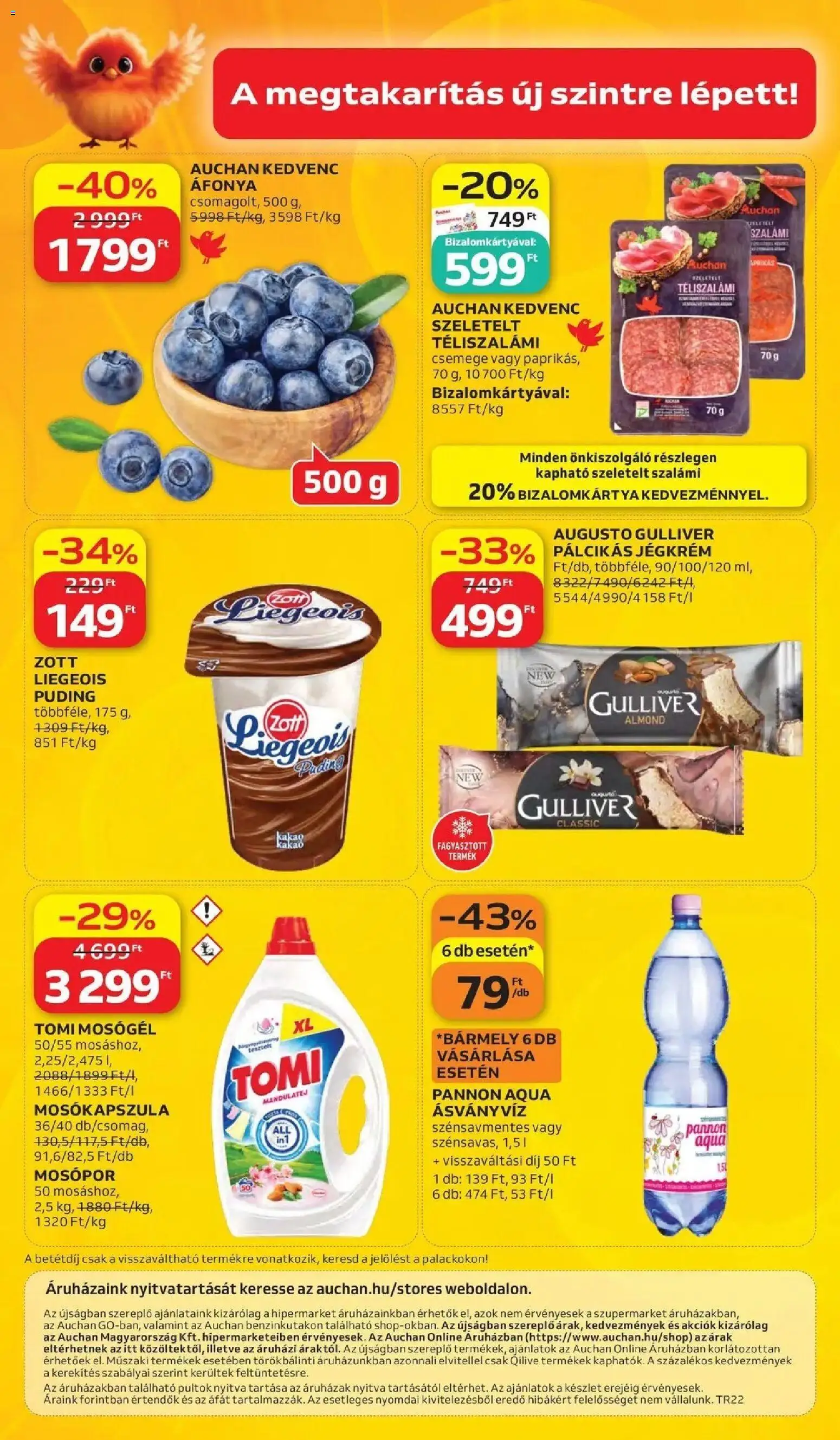 Auchan akciós ujság - amely érvényes a következő dátumtól: 28.05.2026 | Oldal: 58 | Termékek: Puding, Mandulatej, Mosógél, Jégkrém