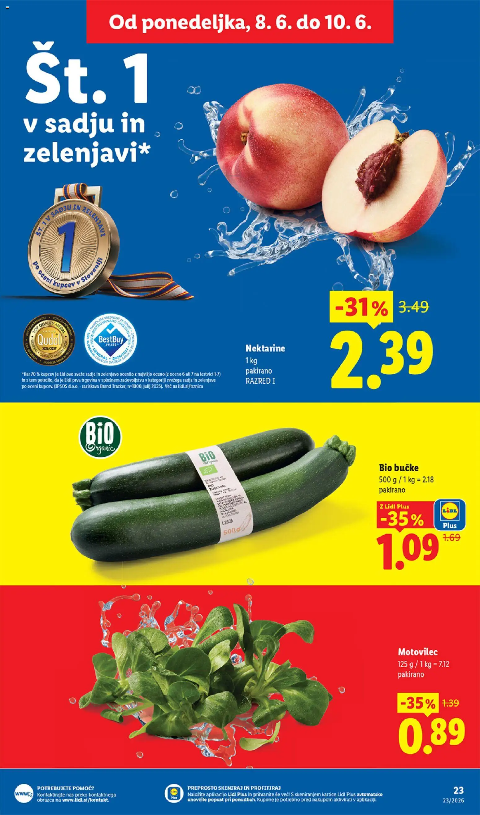 Novi Lidl katalog ponudbe – veljaven od 04.06.2026 | Stran: 47 | Izdelki: Nektarine, Sadje