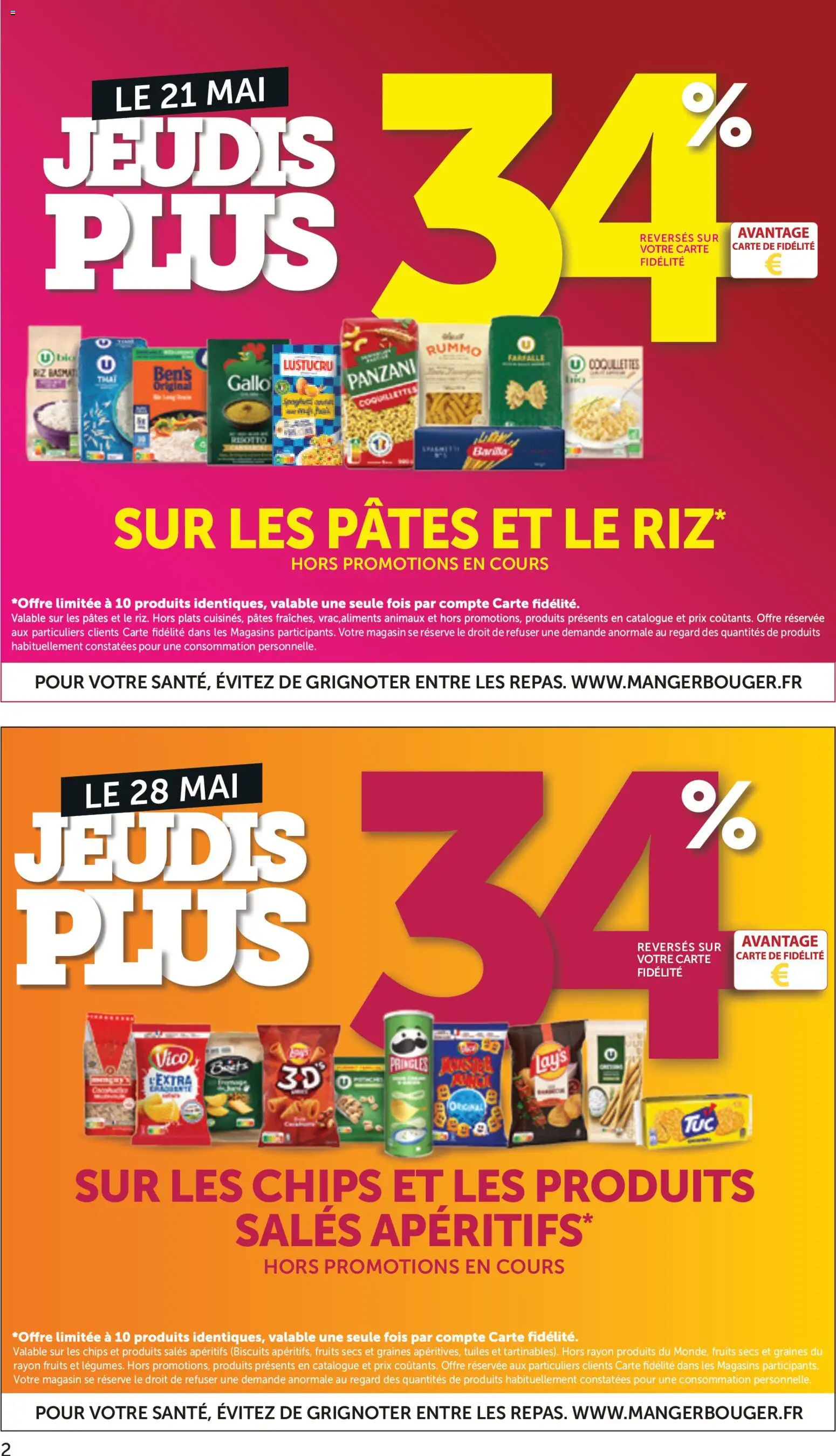 {H1} | Page: 2 | Produits: Riz, Coquillettes, Pâtes, Chips
