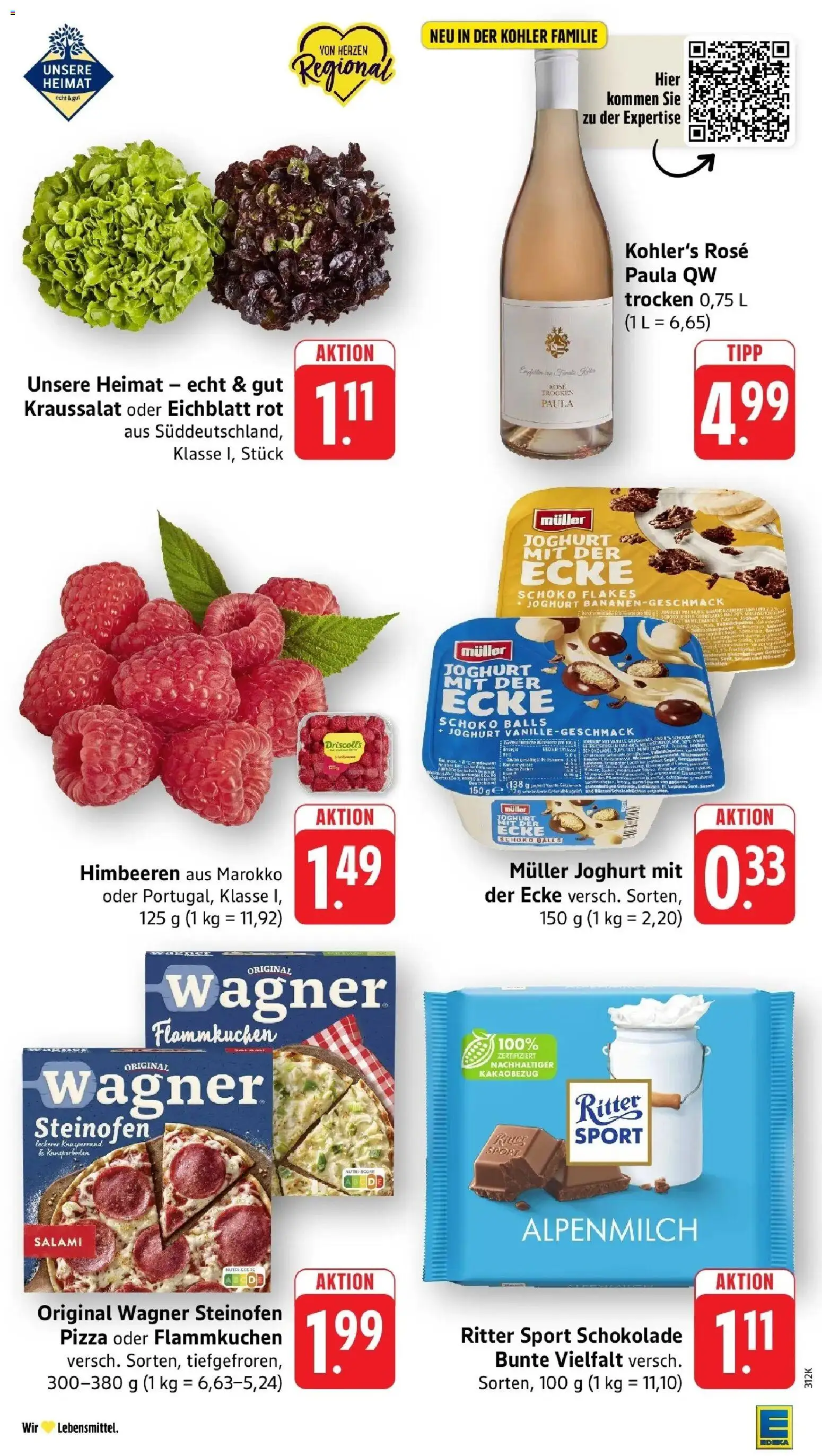 Angebote – gültig ab 27.04.2026 | Seite: 7 | Produkte: Himbeeren, Ritter sport, Salami, Pizza
