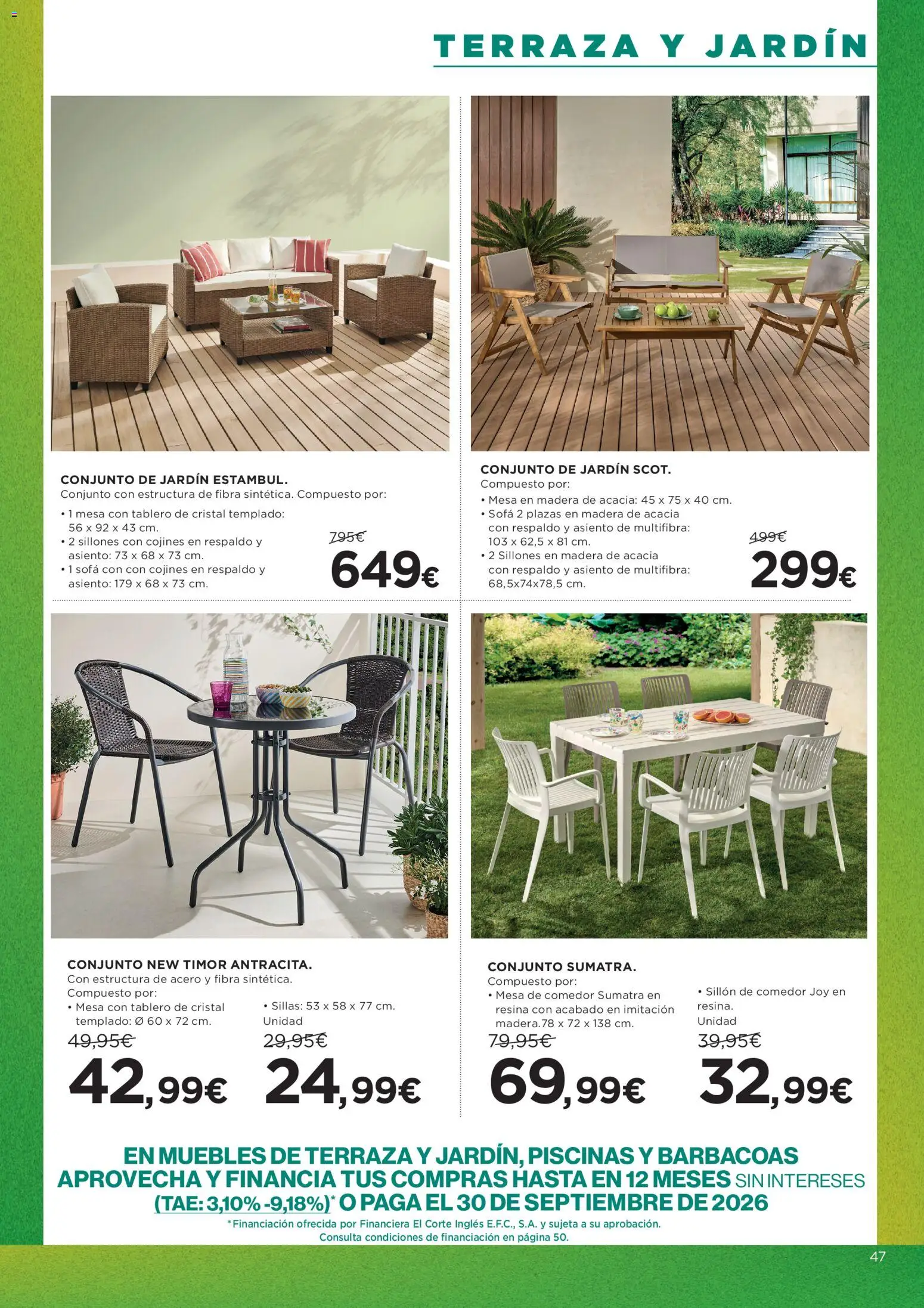 Hipercor catálogo │ válido desde el 21.05.2026 | Página: 47 | Productos: Muebles, Sofá, Sillón, Mesa