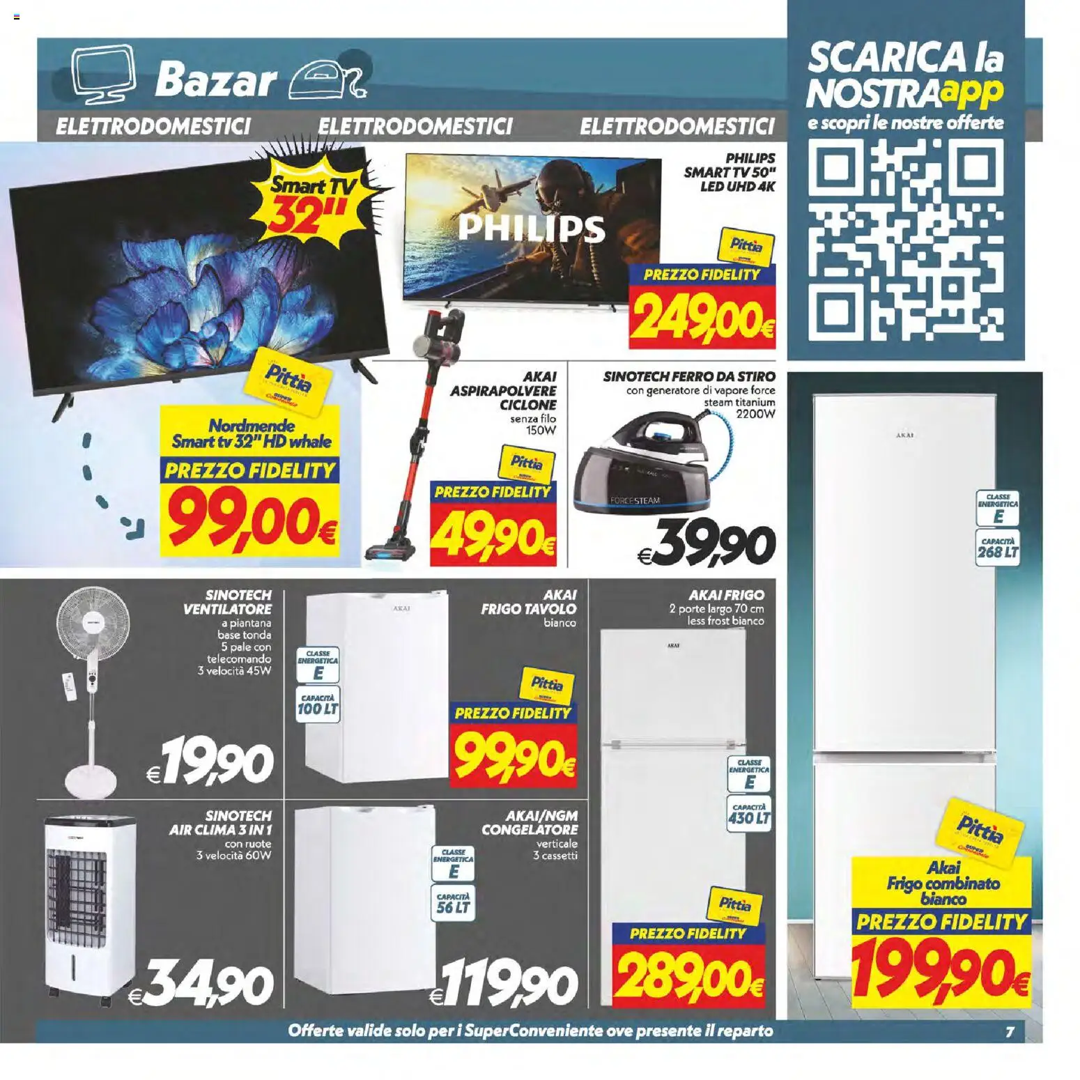 Volantino SuperConveniente del 02/07/2026 | Pagina: 48 | Prodotti: Ventilatore, Generatore, Congelatore, Aspirapolvere