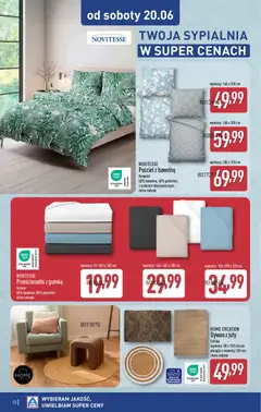 Pogląd oferty "Aldi gazetka - Hity od Środy i od Soboty" - ważna od 17.06.2026 | Strona: 12 | Produkty: Pościel, Dywan
