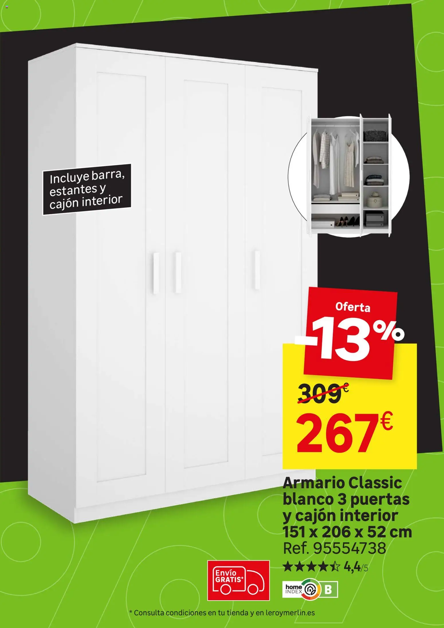 Leroy Merlin Black Friday │ válido desde el 20/10/2026 | Página: 46 | Productos: Armario, Puertas