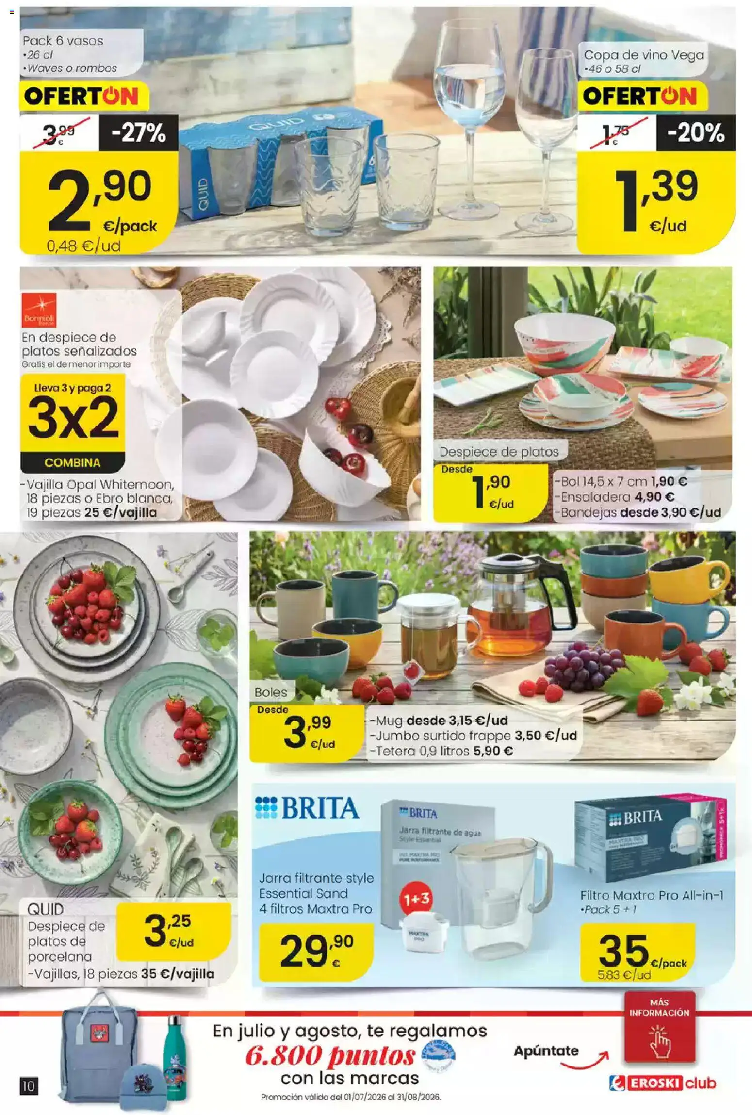 Eroski Oferta │ válido desde el 16/07/2026 | Página: 10 | Productos: Tetera, Vino, Té, Βρεφικό κρεβάτι