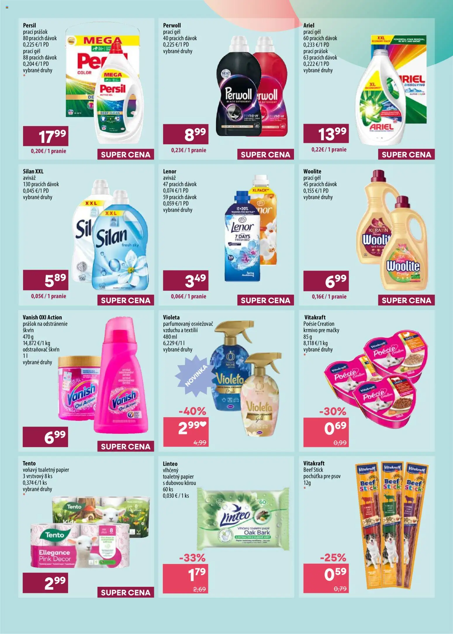Nové 101 drogerie akcie – leták je platný od 23.09.2026 | Strana: 9 | Produkty: Osviežovač vzduchu, Prací prášok, Prací gél, Aviváž