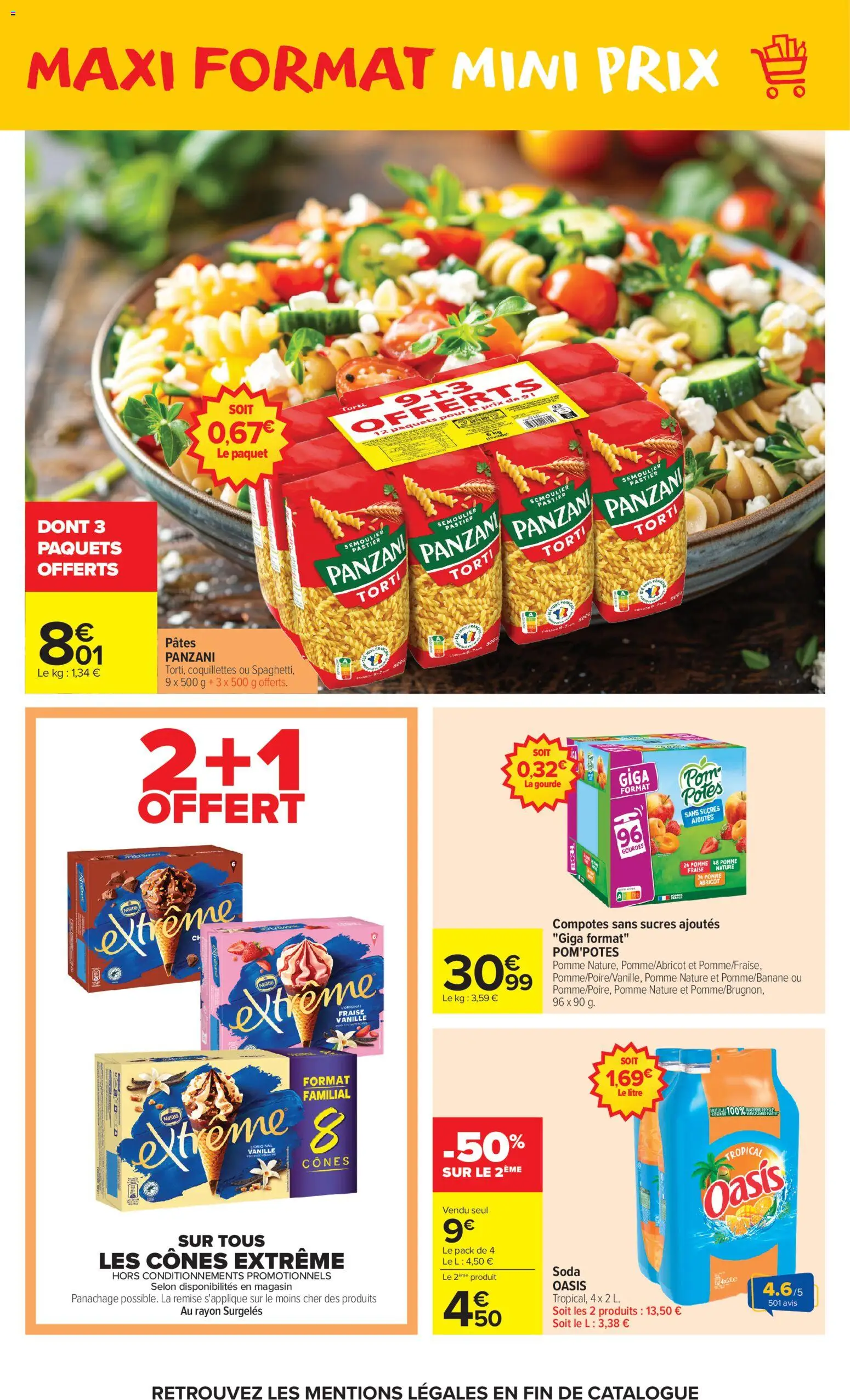 {H1} | Page: 22 | Produits: Soda, Semoule, Cônes, Coquillettes