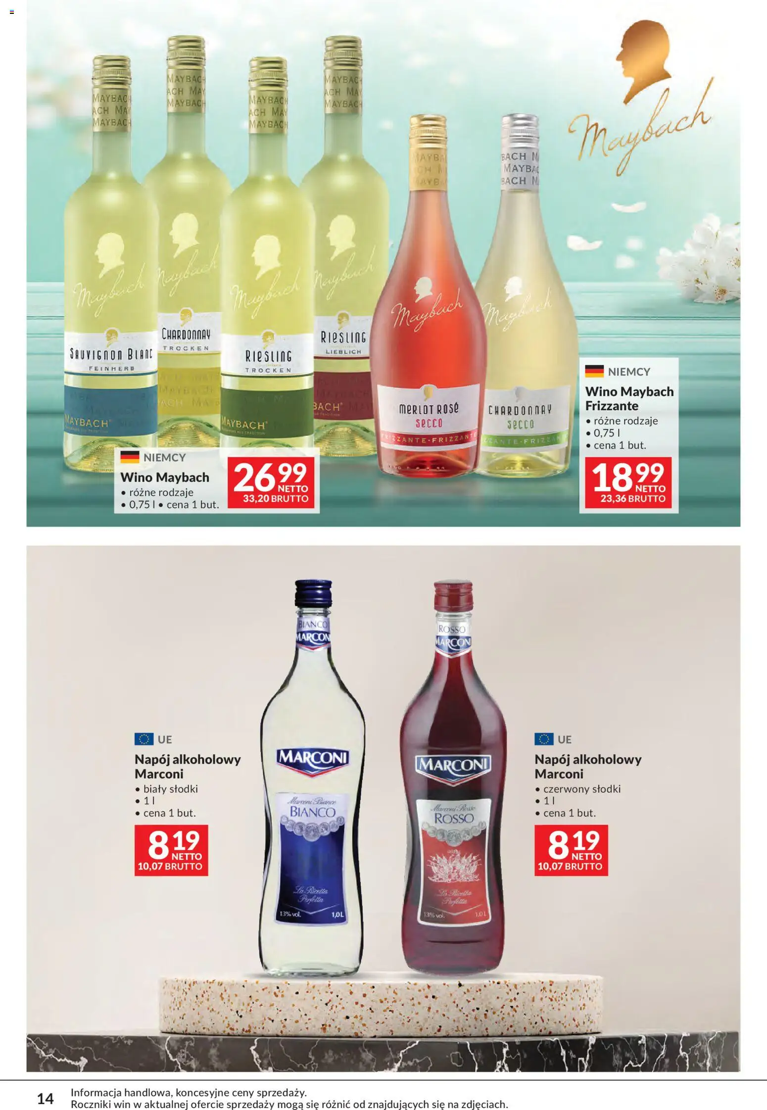 Makro gazetka - Sery, Wędliny, Wina od 01.09.2026 | Strona: 14 | Produkty: Riesling, Chardonnay, Merlot, Wino