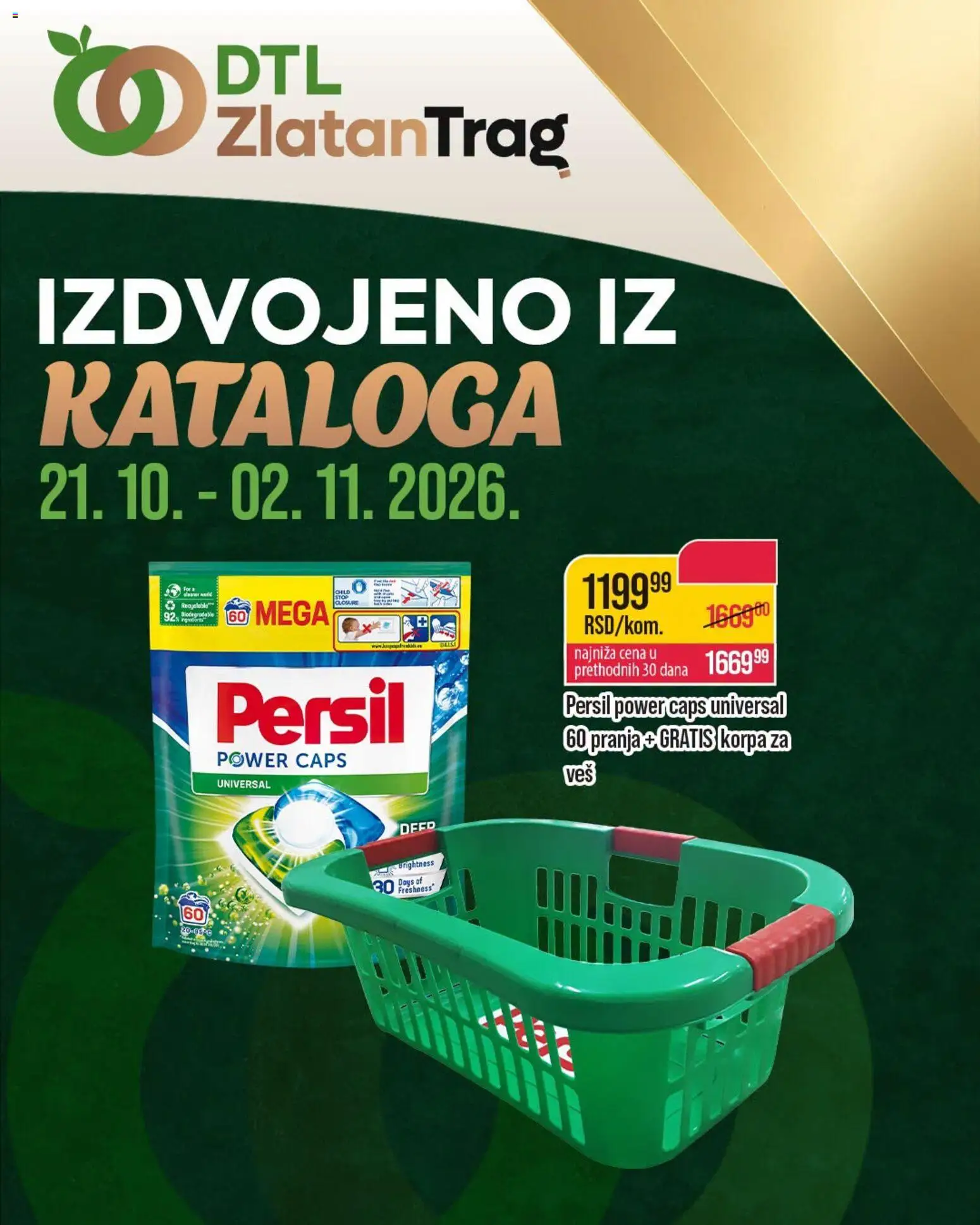 Zlatan Trag katalog - važi od 21.10.2026 | Strana: 3 | Proizvode: Korpa, Persil