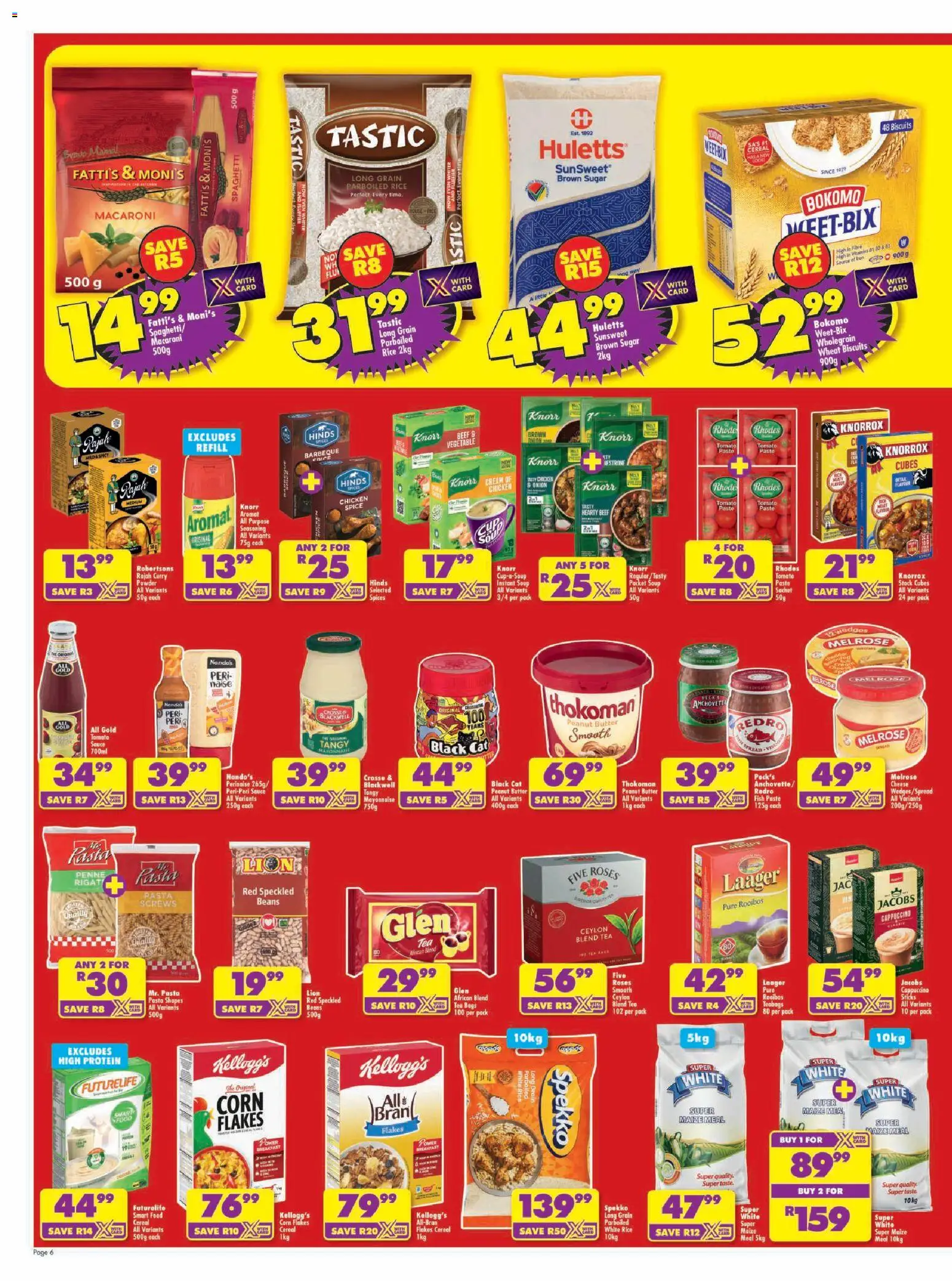 New Shoprite catalogue – valid from 20/07/2026 | Page: 6 | Products: Beans, Cheese, Soup, Spices