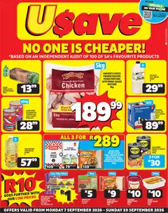 Usave specials catalogue – valid from 07/09/2026