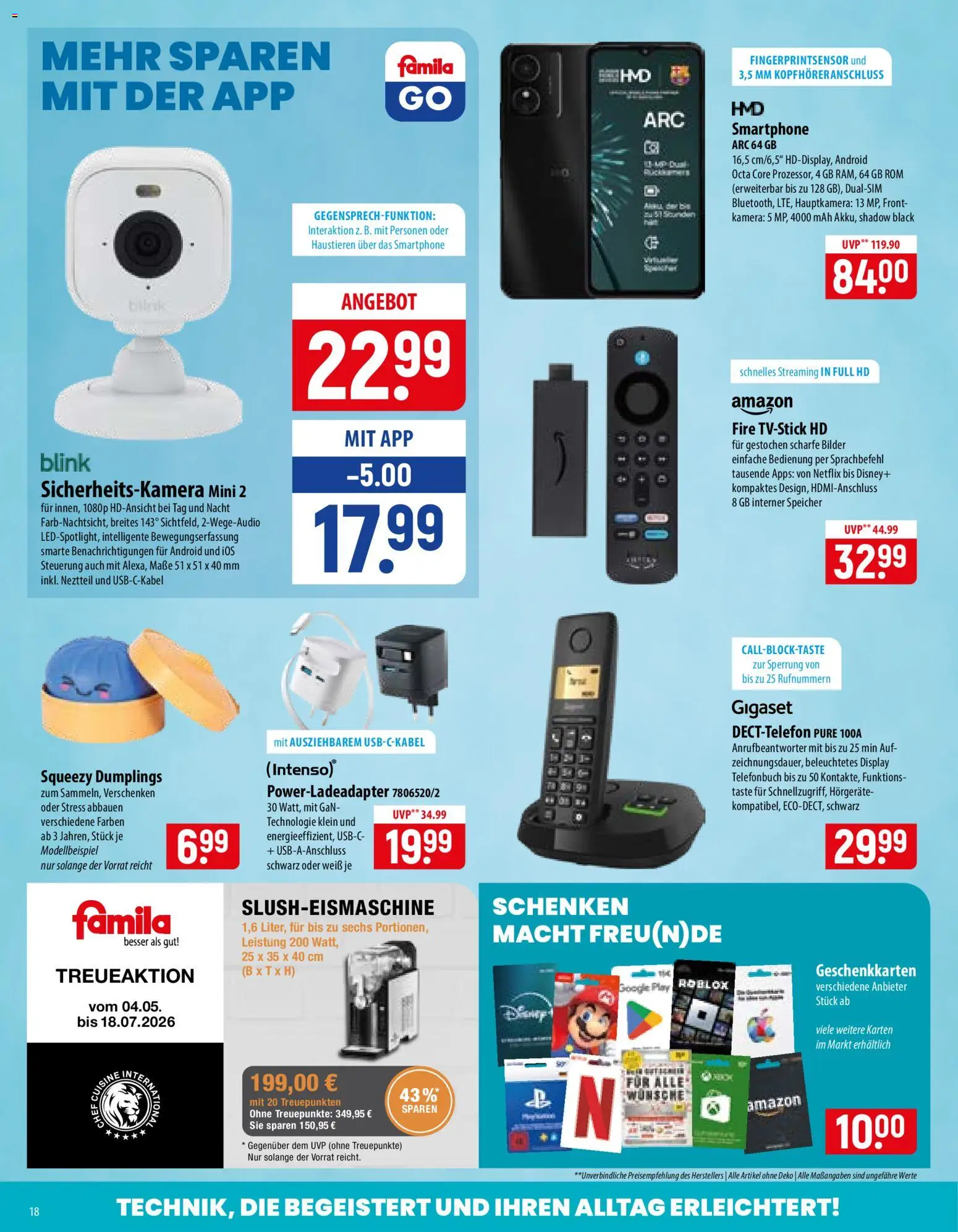 Famila Prospekt – gültig ab 15.06.2026 | Seite: 18 | Produkte: Kamera, Bilder, Smartphone