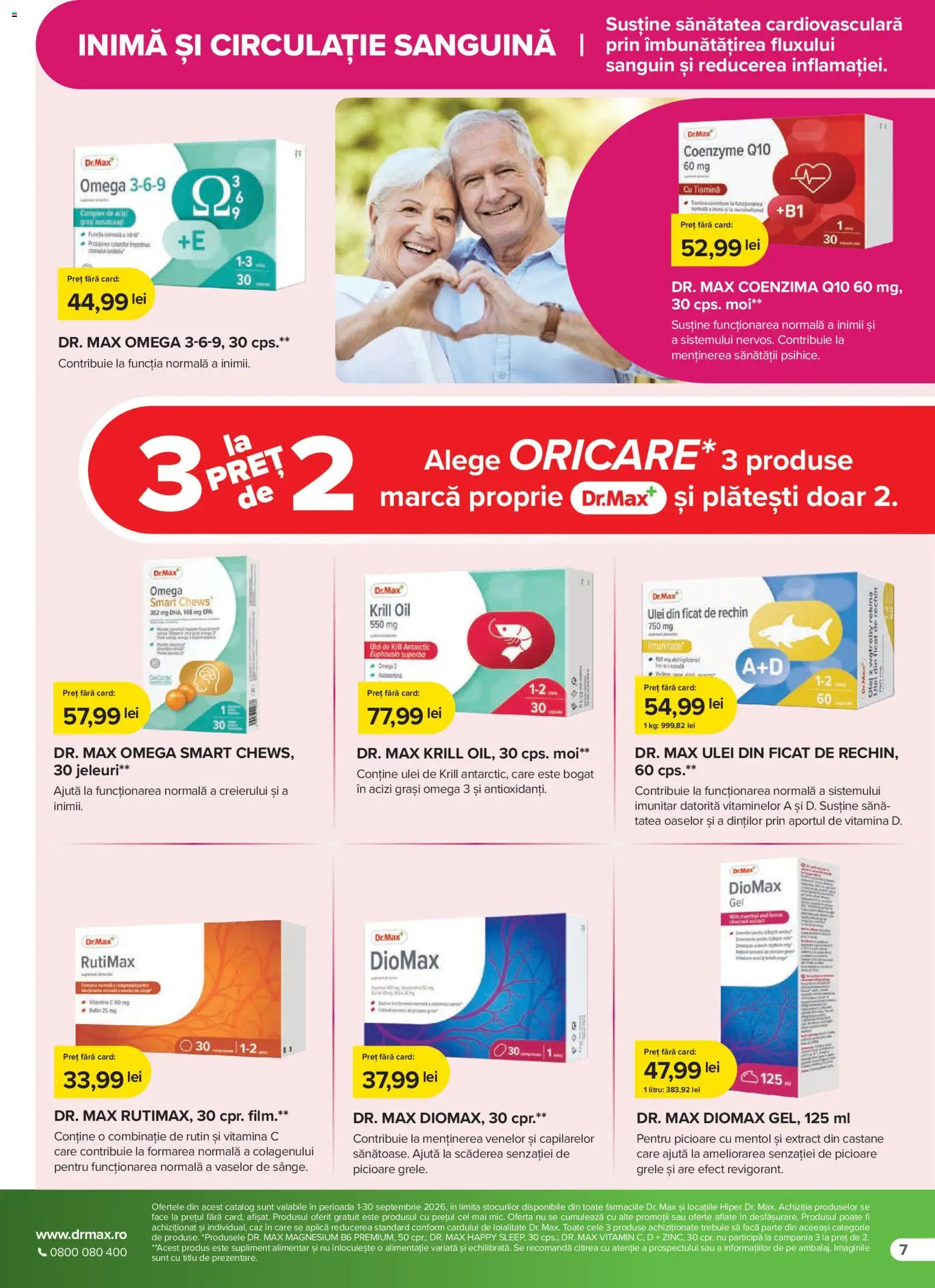 Noul catalog Dr.Max – valabil de la 01.09.2026 | Pagină: 7 | Produse: Aplică, Omega, Ulei, Jeleuri