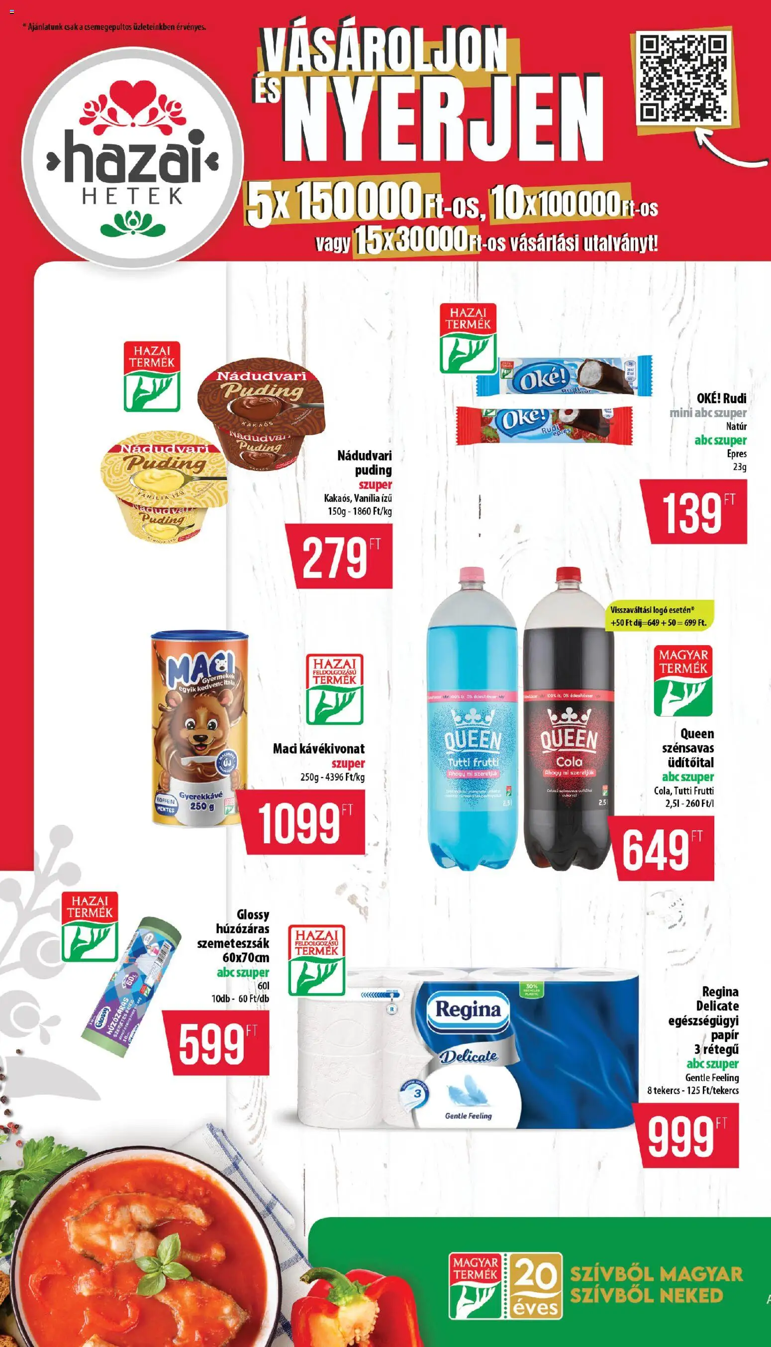 COOP akciós ujság - amely érvényes a következő dátumtól: 2026.09.24. | Oldal: 4 | Termékek: Puding, Üdítőital, Szemetes, Szemeteszsák