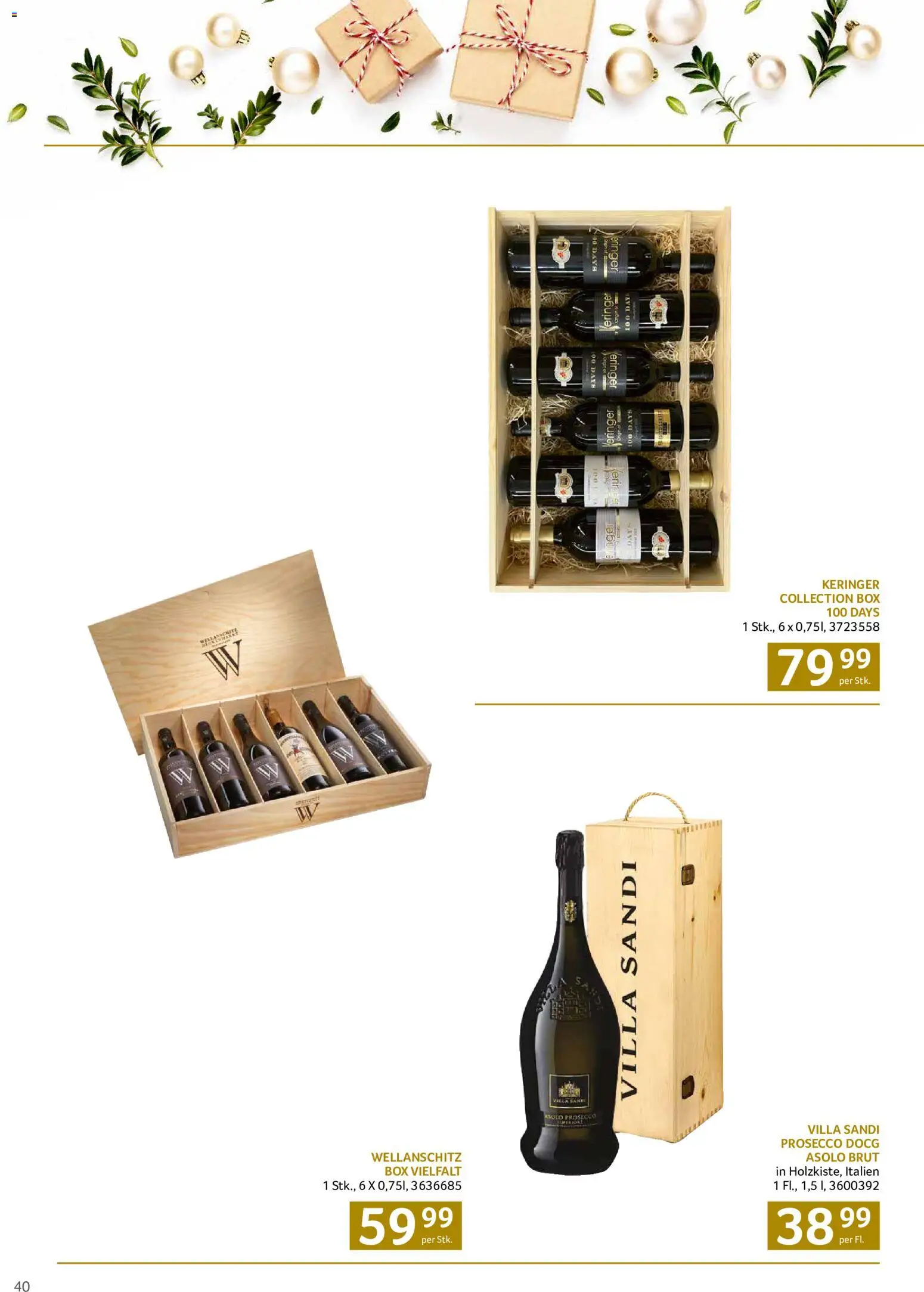 Transgourmet Christmas gültig ab 12.10.2026 | Seite: 40 | Produkte: Prosecco, Box