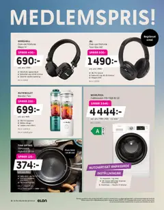 Elon erbjudanden - Förhandsvisning av reklamblad från butik Elon aktuell från 27.04.2026 | Sida: 12 | Produkter: Blender, Stekpanna, Tvättmaskin