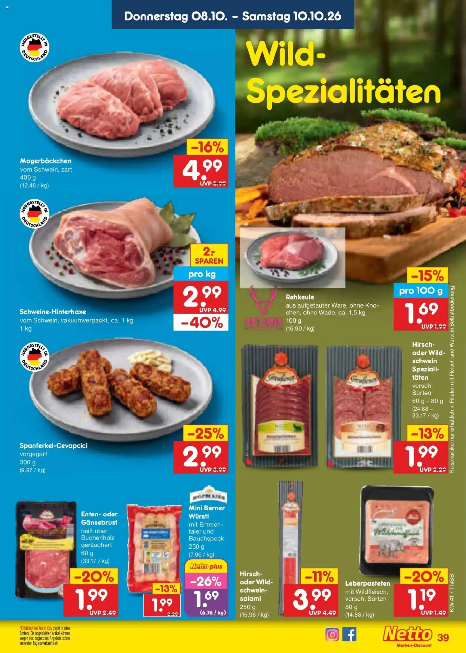 Netto Marken-Discount Prospekt Pirna – gültig ab 05.10.2026 | Seite: 49 | Produkte: Spezialitäten, Wurst, Salami, Fleisch