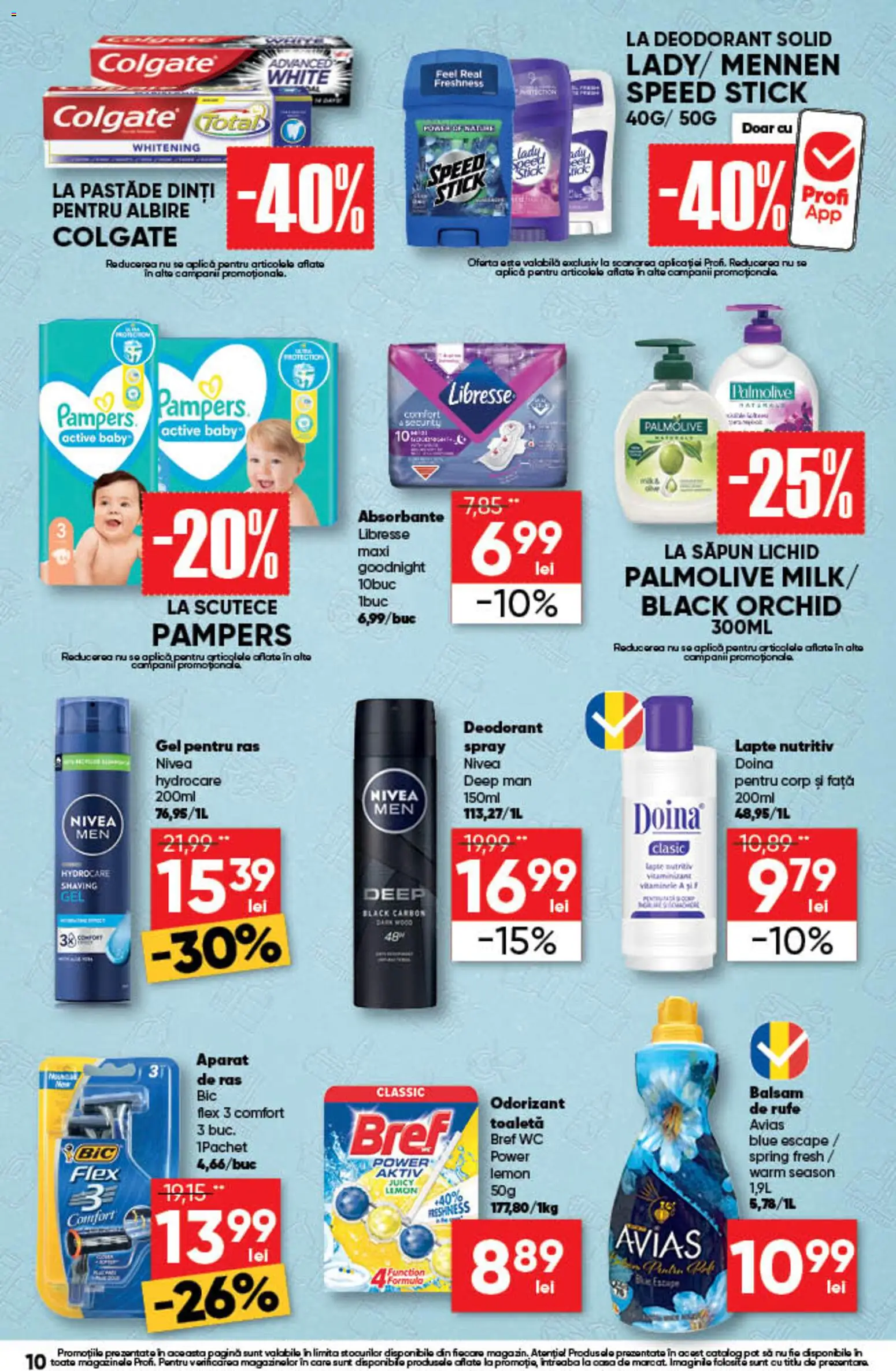 Noul catalog Profi – valabil de la 01.10.2026 | Pagină: 9 | Produse: Baby, Body, Odorizant toaletă, Black