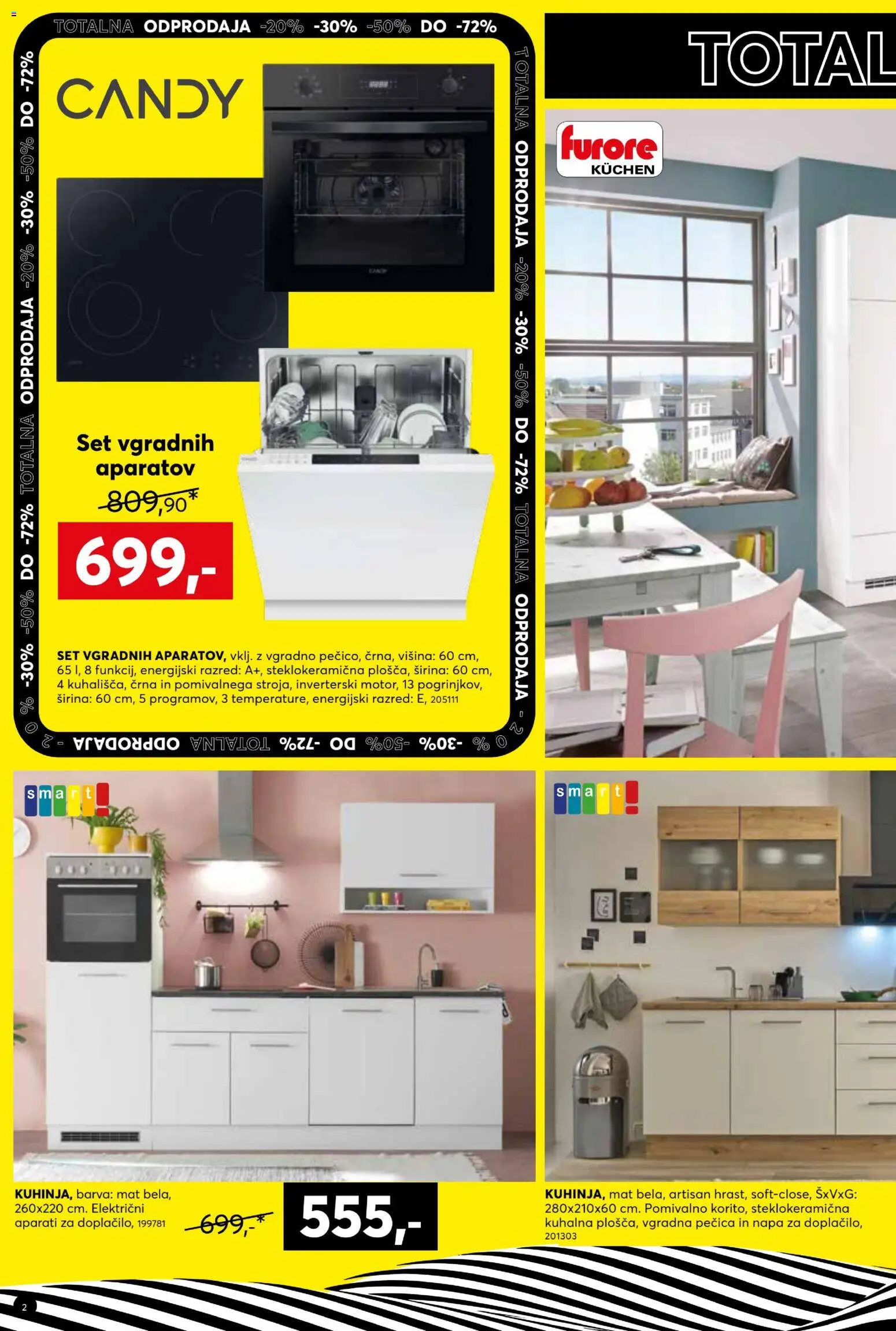 Novi Dipo katalog ponudbe – veljaven od 01.07.2026 | Stran: 2 | Izdelki: Pecica, Vgradna pečica, Barva