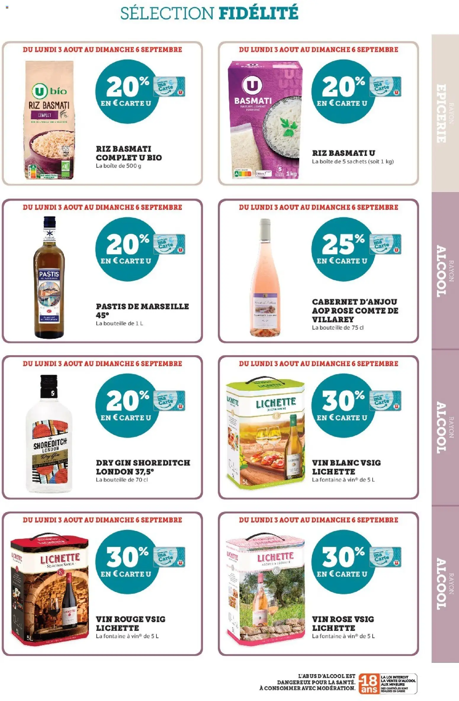 {H1} | Page: 11 | Produits: Pastis, Vin, Riz, Gin