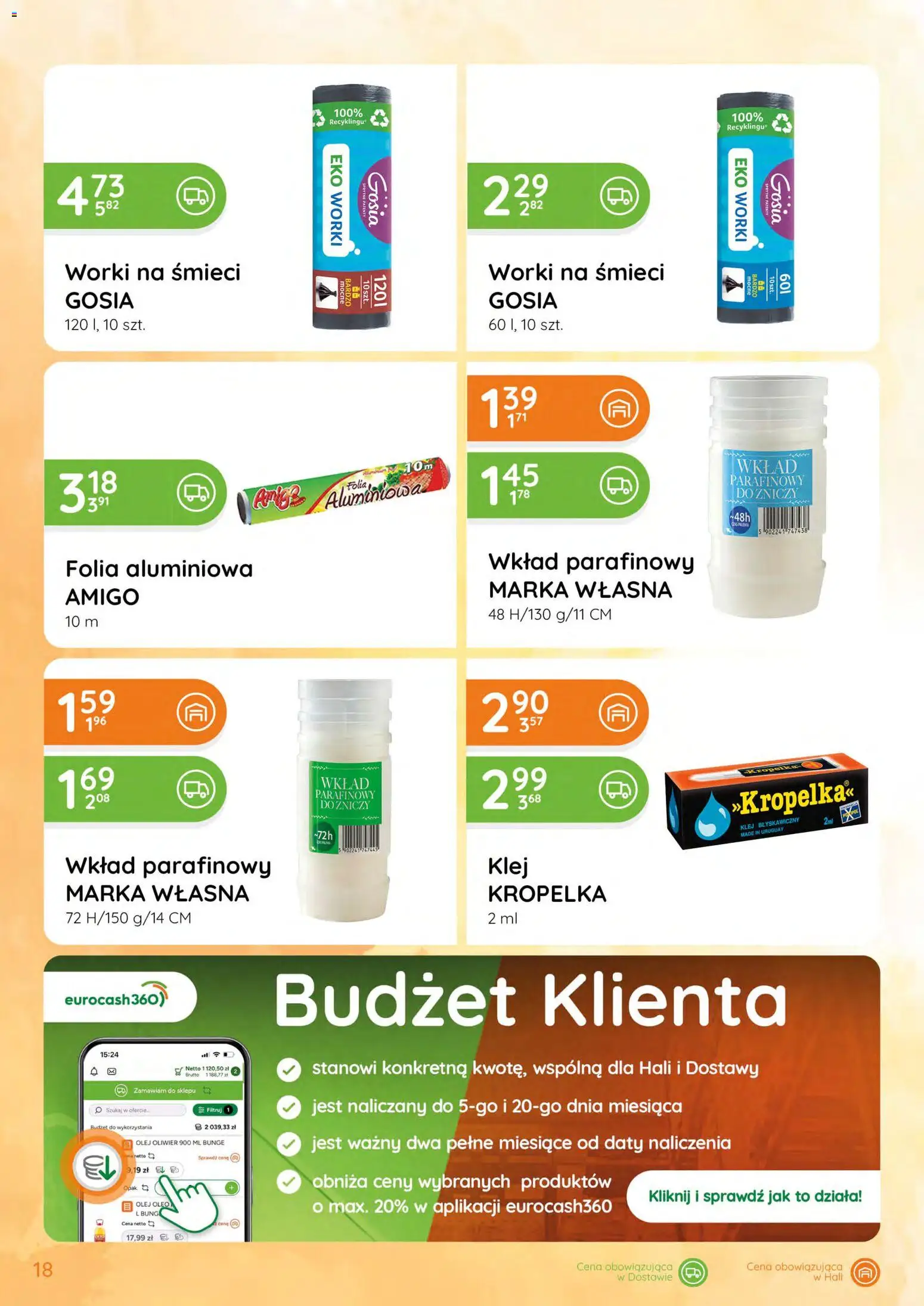 Eurocash gazetka - Katalog Chemiczny od 07.05.2026 | Strona: 18 | Produkty: Olej