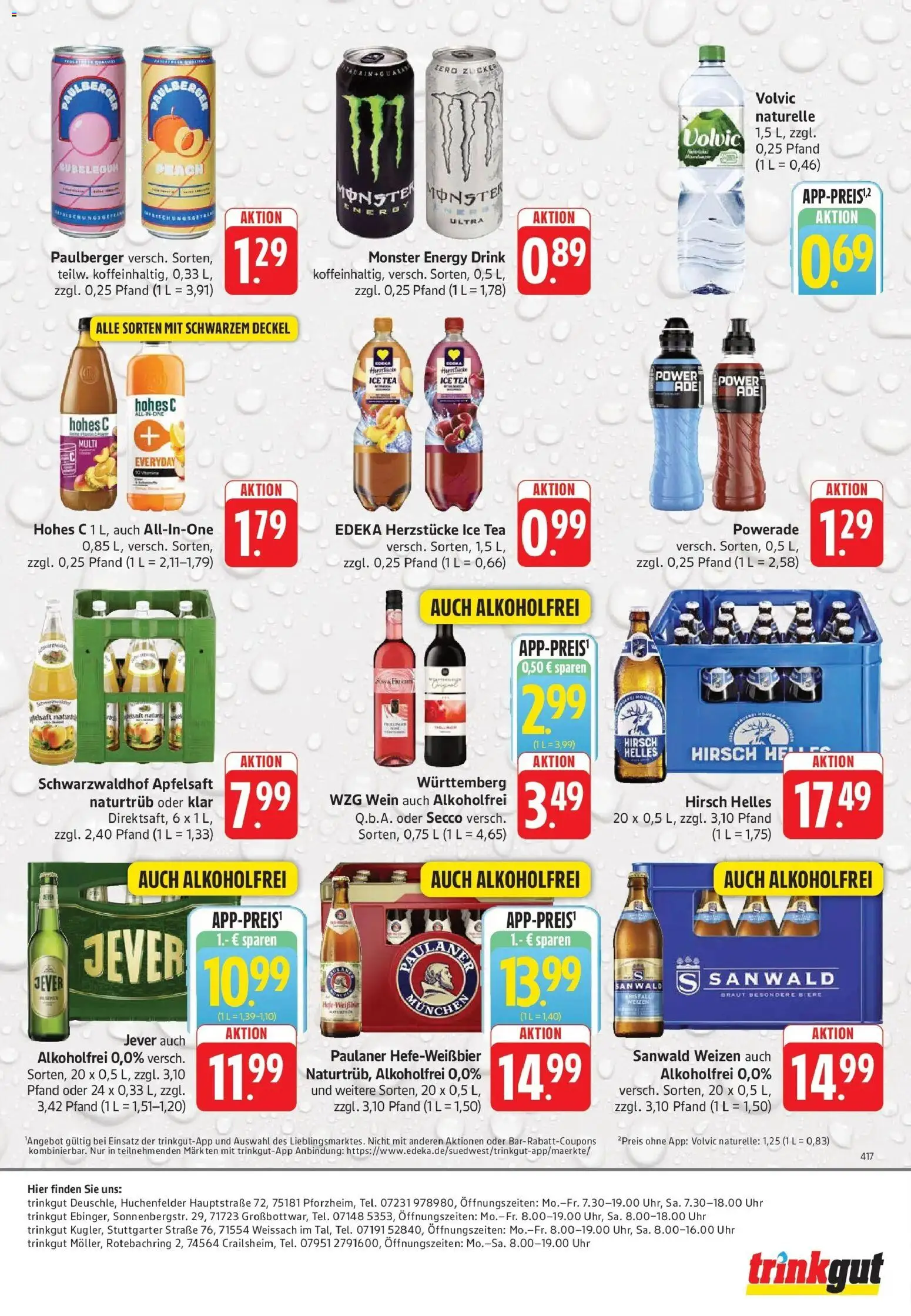 Trinkgut Prospekt Pforzheim – gültig ab 03.08.2026 | Seite: 6 | Produkte: Energy, Monster, Zucker, Paulaner