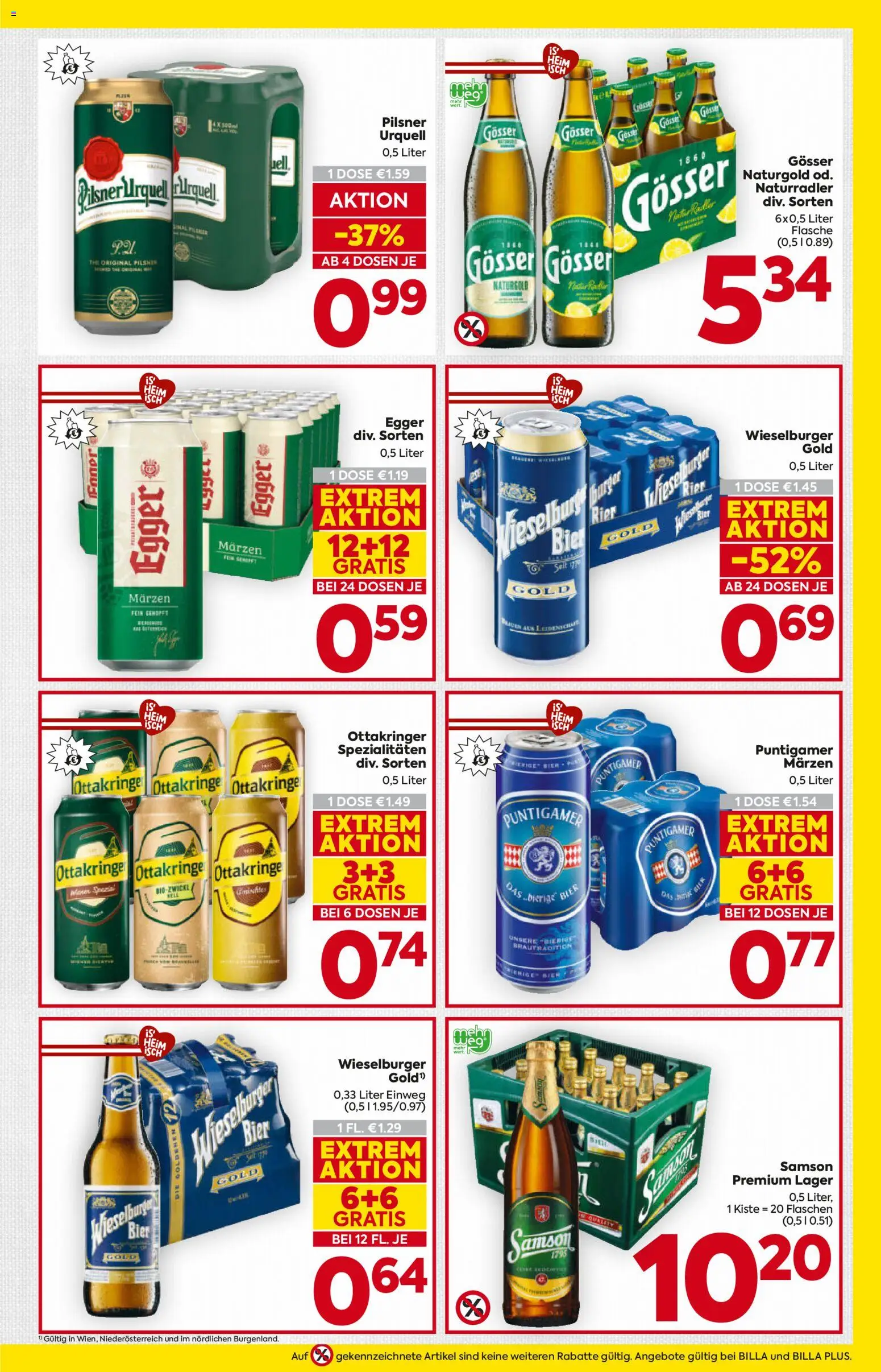 Billa AT akciós ujság - amely érvényes a következő dátumtól: 2026.10.22. | Oldal: 17 | Termékek: Pilsner urquell, Gösser
