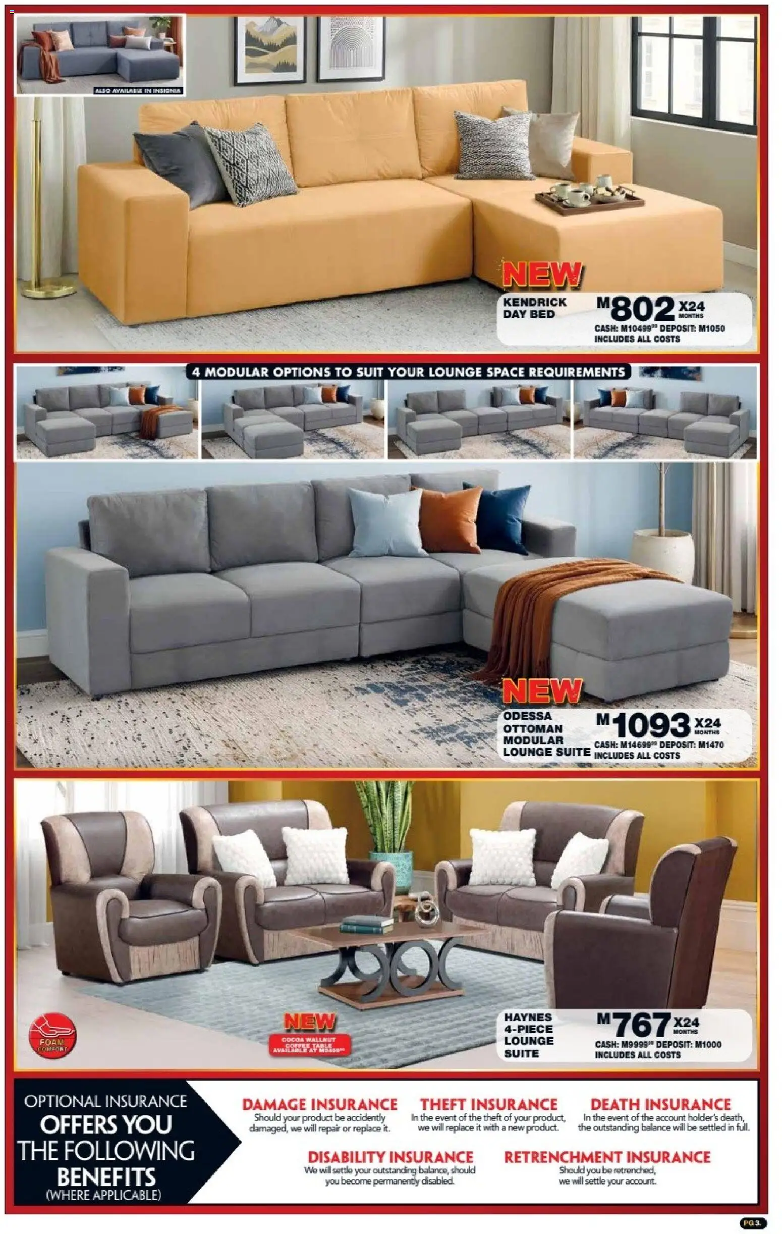 New Lewis Stores catalogue – valid from 05/10/2026 | Page: 3 | Products: Cocoa, Table, Ottoman, Coffee