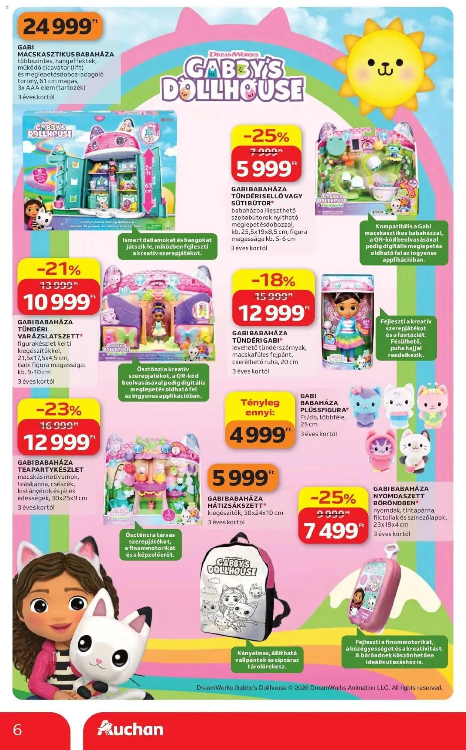 Auchan Karácsonyi ajánlataink Kecskemét - 2026.10.22. -tól/töl > akció, lapozható szórólap 🛍️ | Oldal: 6 | Termékek: Játék, Elem