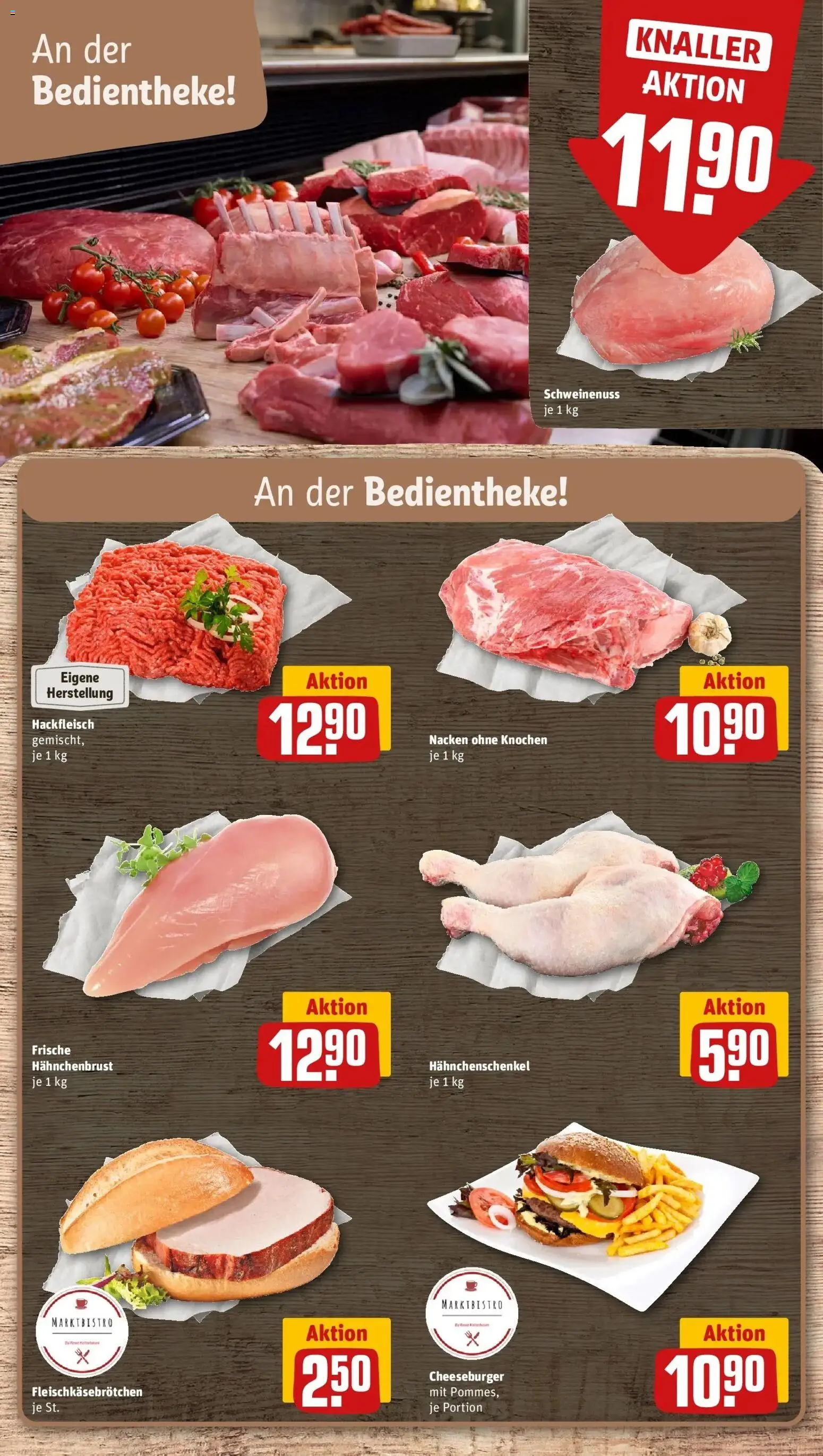 REWE Prospekt ab 31.08.2026 zum Blättern » Angebote | Seite: 8 | Produkte: Hahnchenschenkel, Hackfleisch, Hahnchenbrust