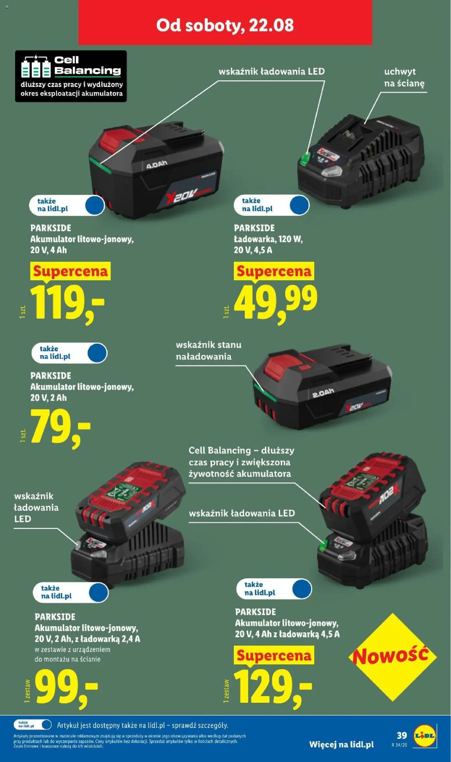 Lidl gazetka od 17.08.2026 | Strona: 51 | Produkty: Ładowarka