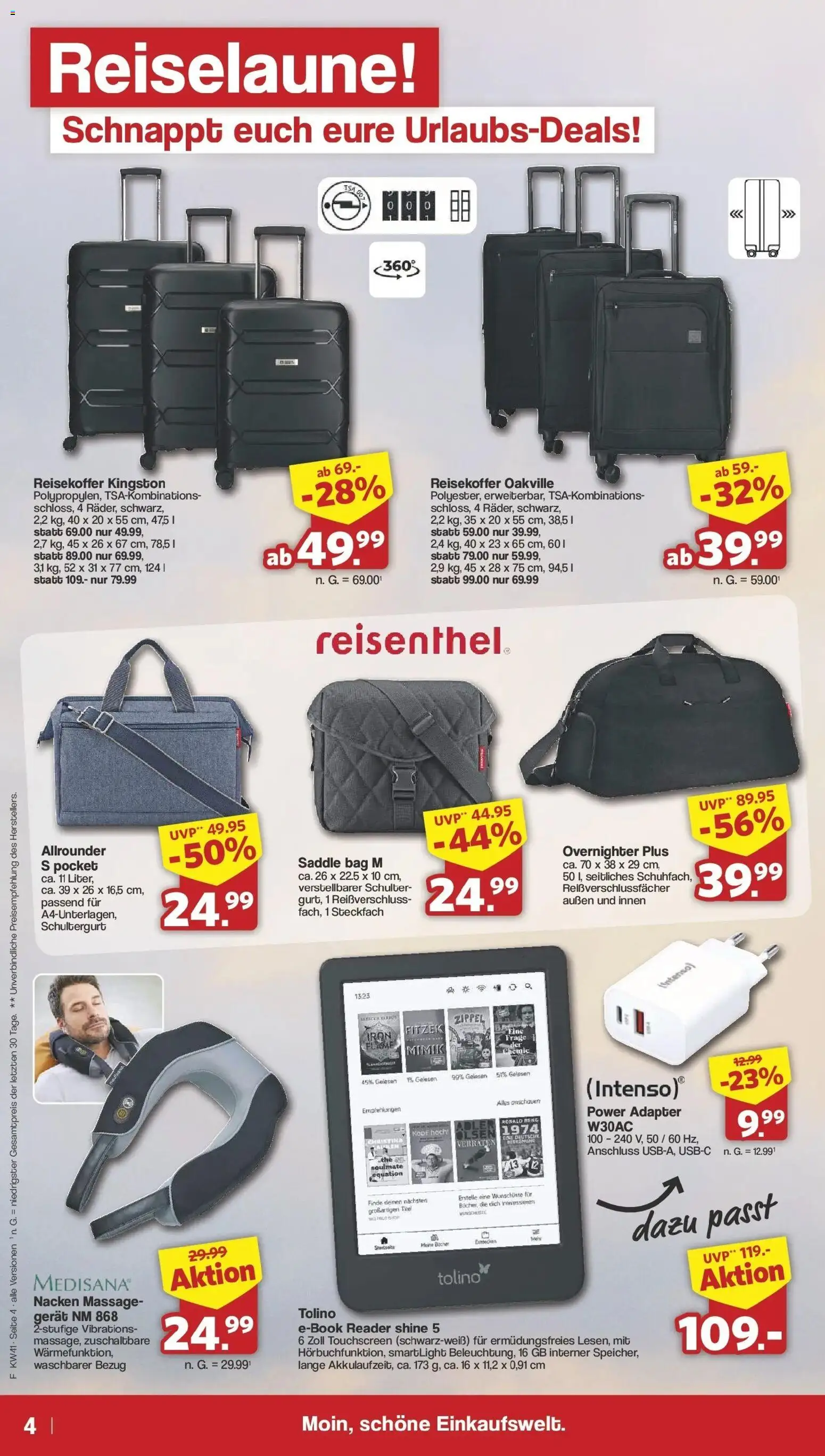 Famila Nordwest Halloween Highlights – gültig ab 05.10.2026 | Seite: 4 | Produkte: Adapter, Schulter, Ebook reader