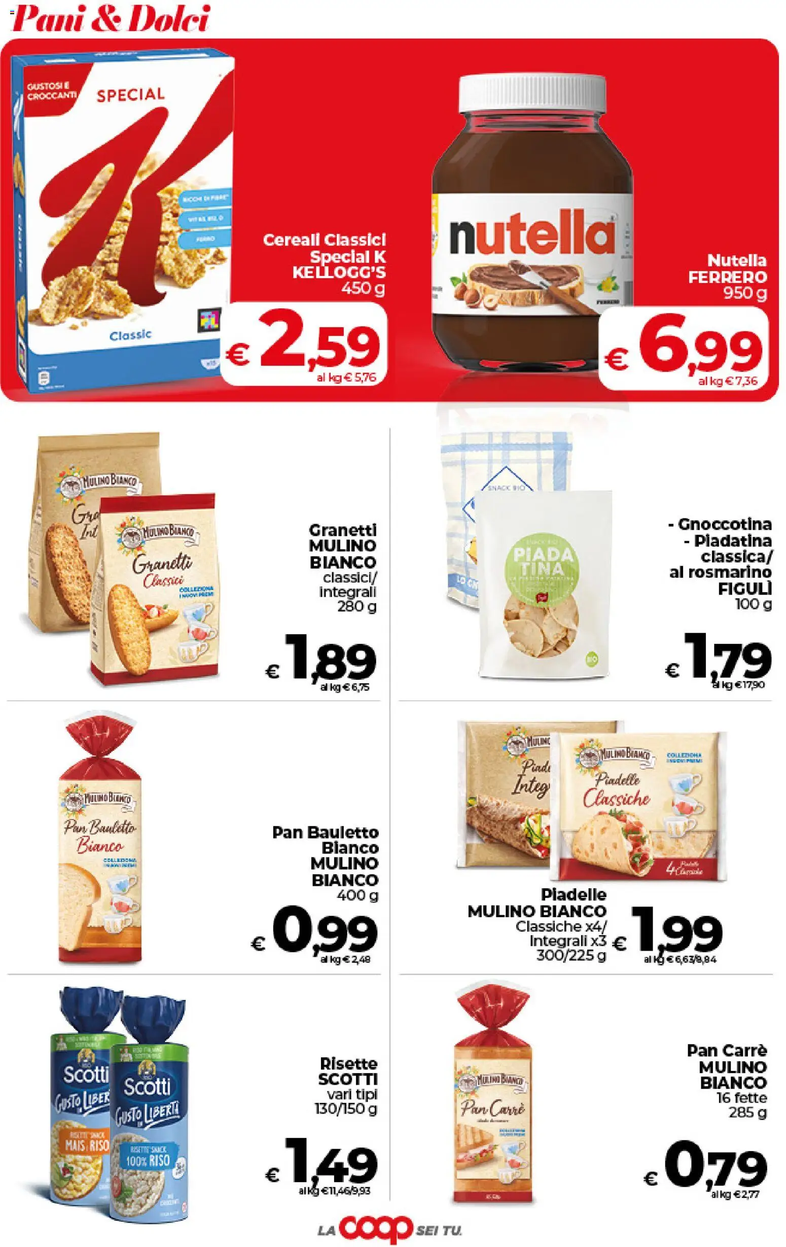 Volantino COOP del 09.06.2026 | Pagina: 32 | Prodotti: Rosmarino, Riso, Nutella, Mais