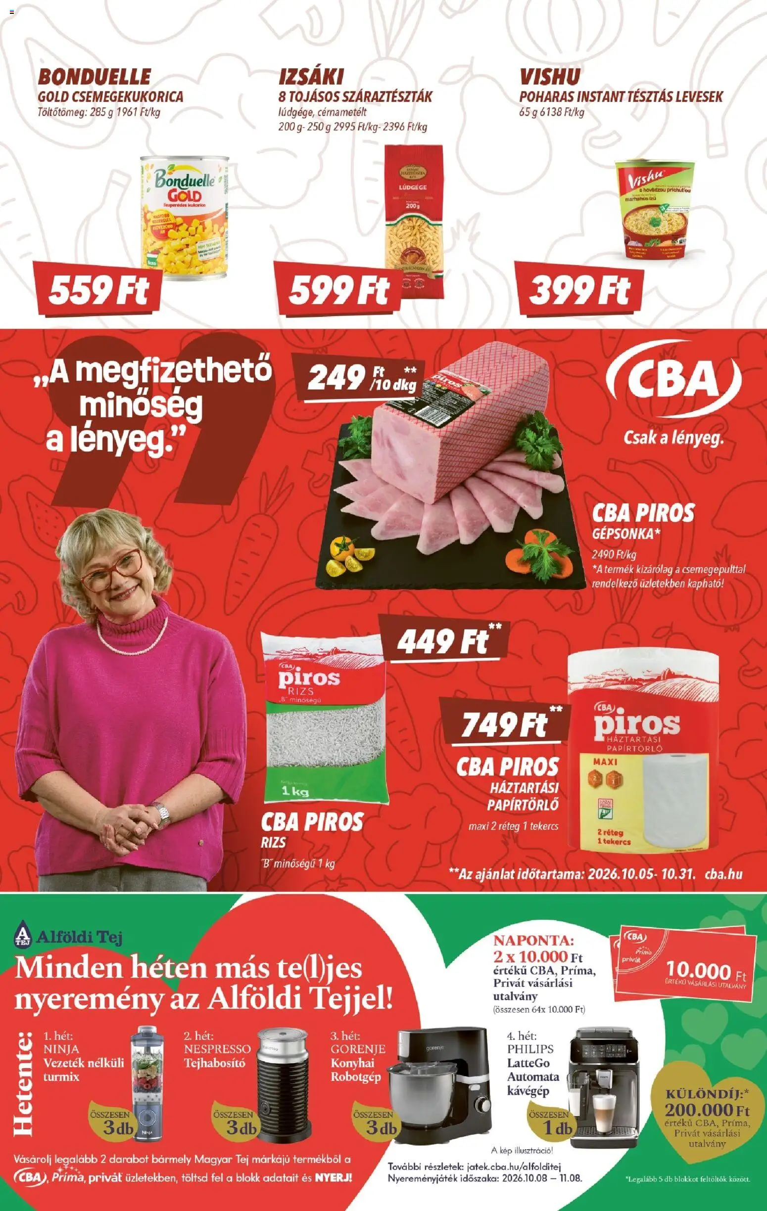 CBA akciós ujság - amely érvényes a következő dátumtól: 2026.10.15. | Oldal: 3
