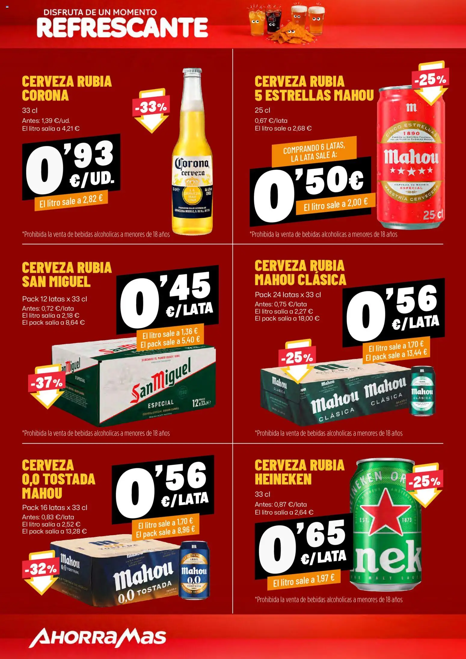 AhorraMas folleto │ válido desde el 20/08/2026 | Página: 16 | Productos: Cerveza, Bebidas, Heineken
