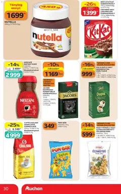 NESCAFÉ INSTANT KÁVÉ, többféle, 200 g, 17495 Ft/kg - amely érvényes a következő dátumtól: 2026.10.22. | Oldal: 30