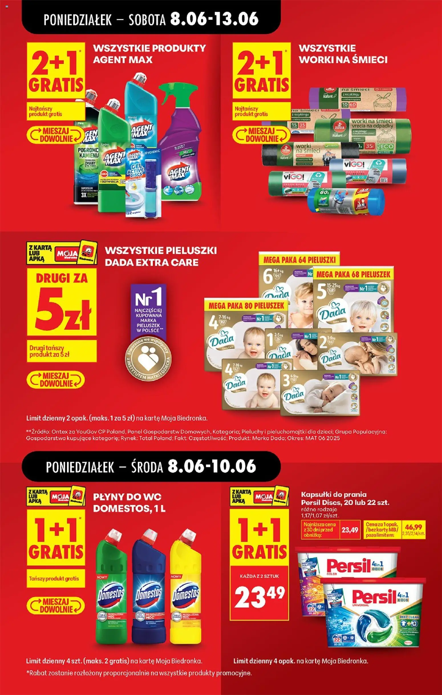 Biedronka Polsko leták od 08.06.2026 | Strana: 17 | Produkty: Domestos, Wc, Persil