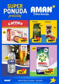 Aman katalog - pregled Aman kataloga - važi od 17.08.2026