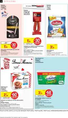 Intermarché - Prévisualisation de MOUSSE AU CHOCOLAT OFFRE DÉCOUVERTE LAIT BONNE MAMAN, 4 x 50 g - soit 200 g - 11,90 € le kg valide à partir de 19.05.2026 | Page: 8