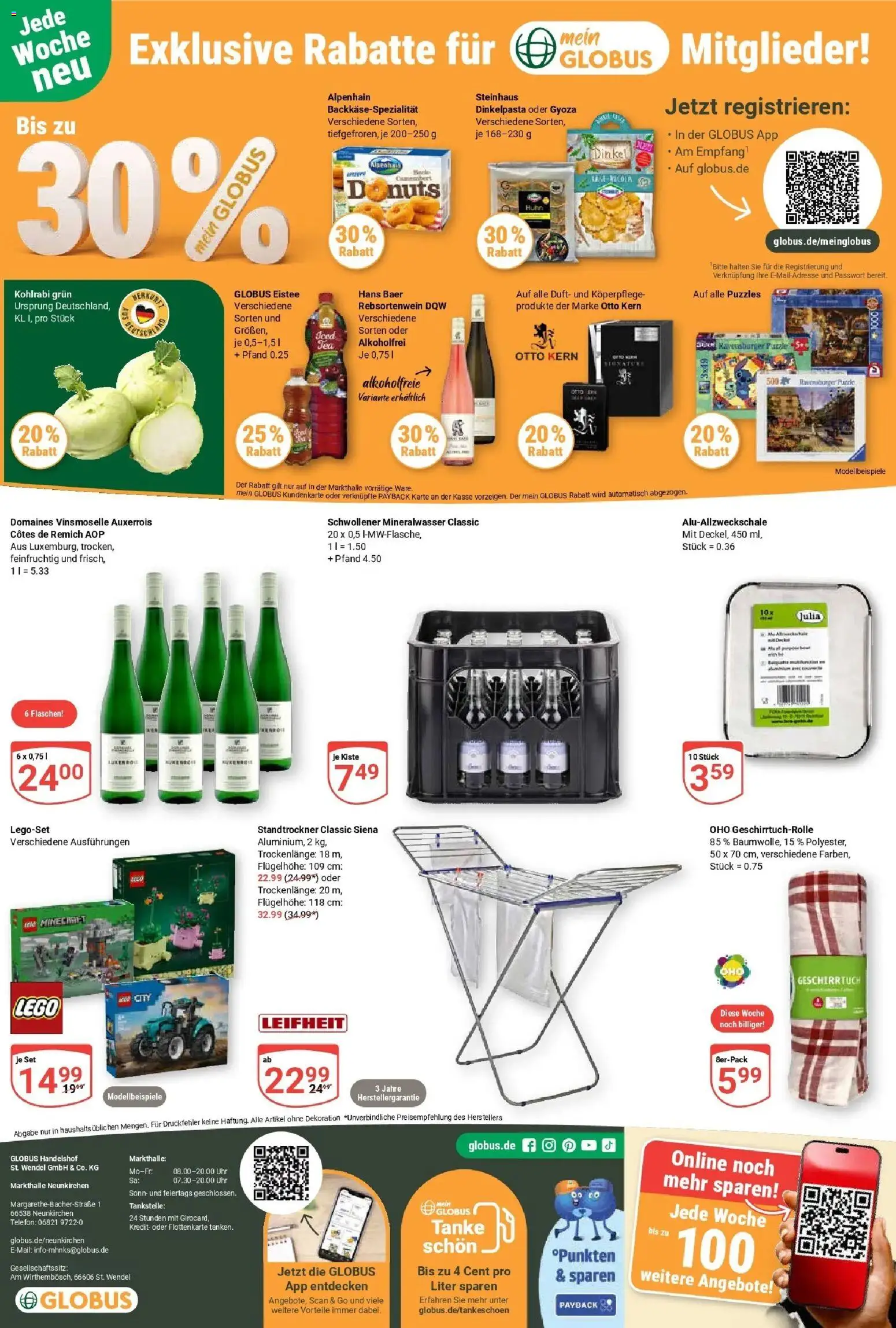 Globus Prospekt Neunkirchen (ab 14.09.2026) » Angebote online | Seite: 26 | Produkte: Kohlrabi, Duft, Mineralwasser, Telefon