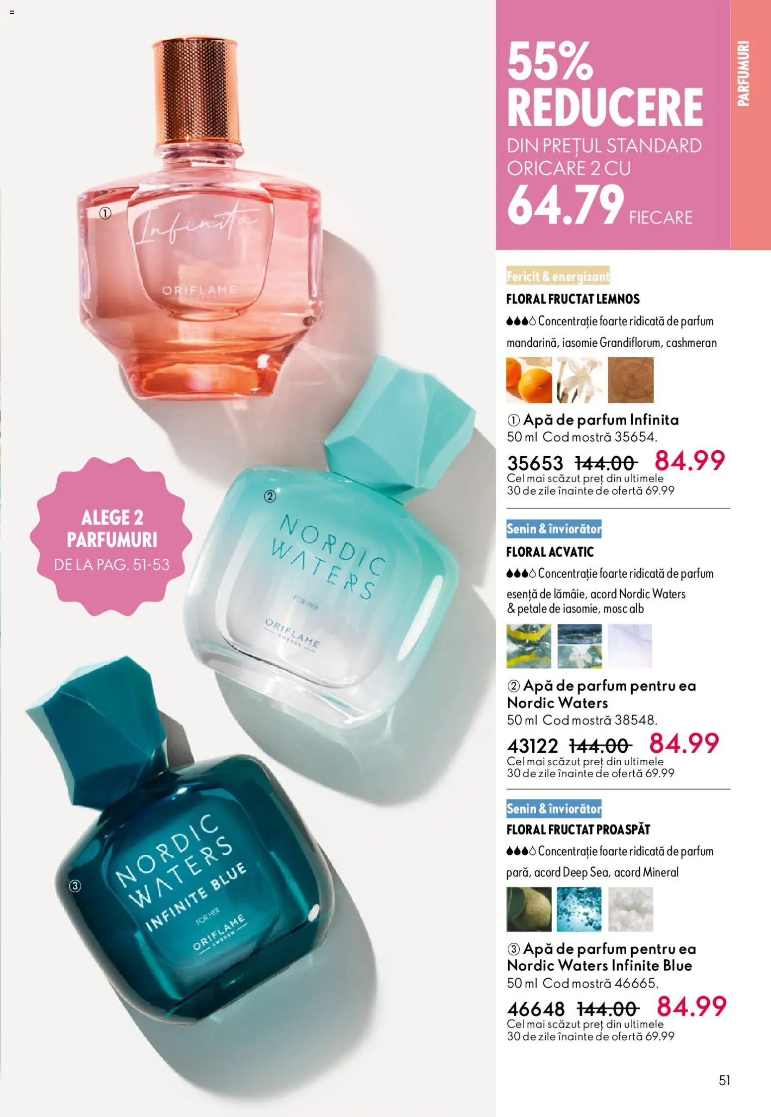 Noul catalog Oriflame – valabil de la 06.05.2026 | Pagină: 51 | Produse: Apă de parfum, Parfum, Apă