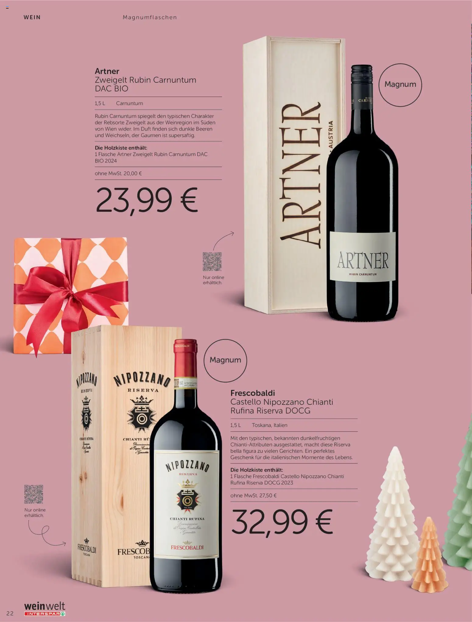 Interspar GESCHENKE WELT gültig ab 13.10.2026 | Seite: 22 | Produkte: Duft, Wein