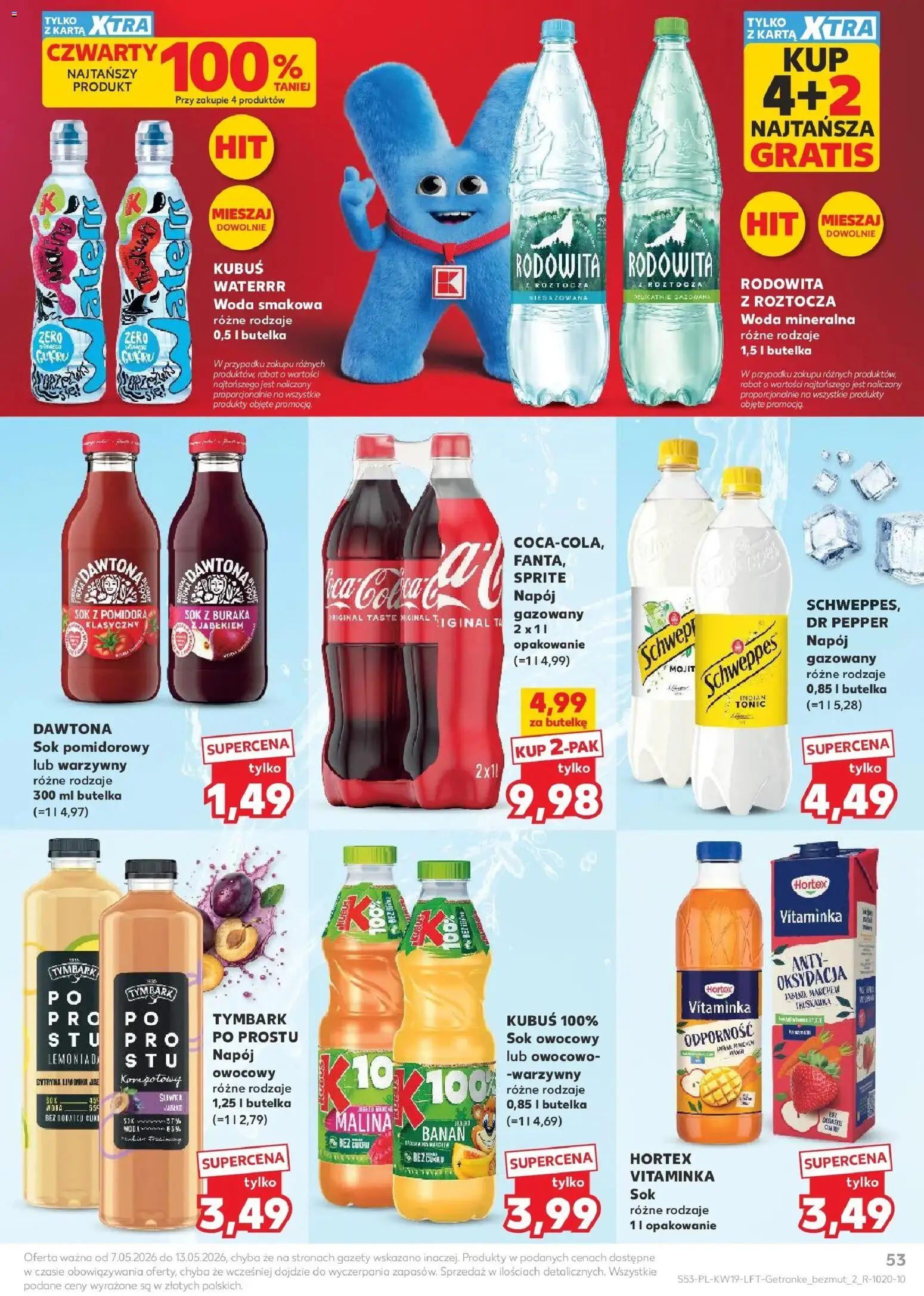 Kaufland gazetka od 07.05.2026 | Strona: 53 | Produkty: Cytryna, Sprite, Sok, Woda