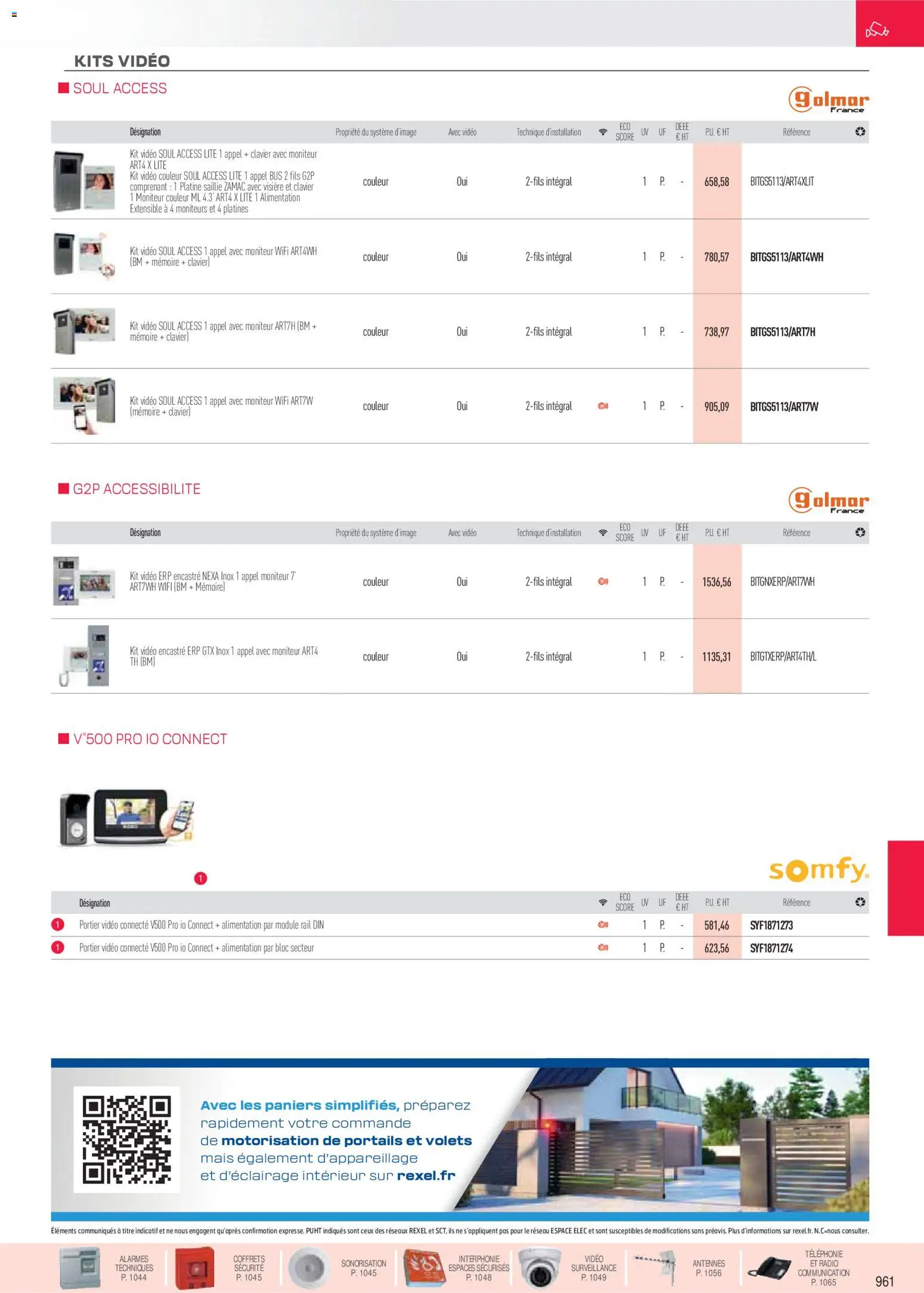 {H1} | Page: 10 | Produits: Moniteur, Vidéo, Mais, Portier