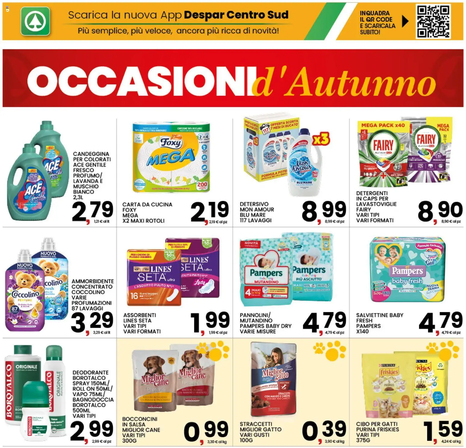 Volantino Interspar del 01/10/2026 | Pagina: 5 | Prodotti: Ammorbidente, Tacchino, Assorbenti, Lavanda