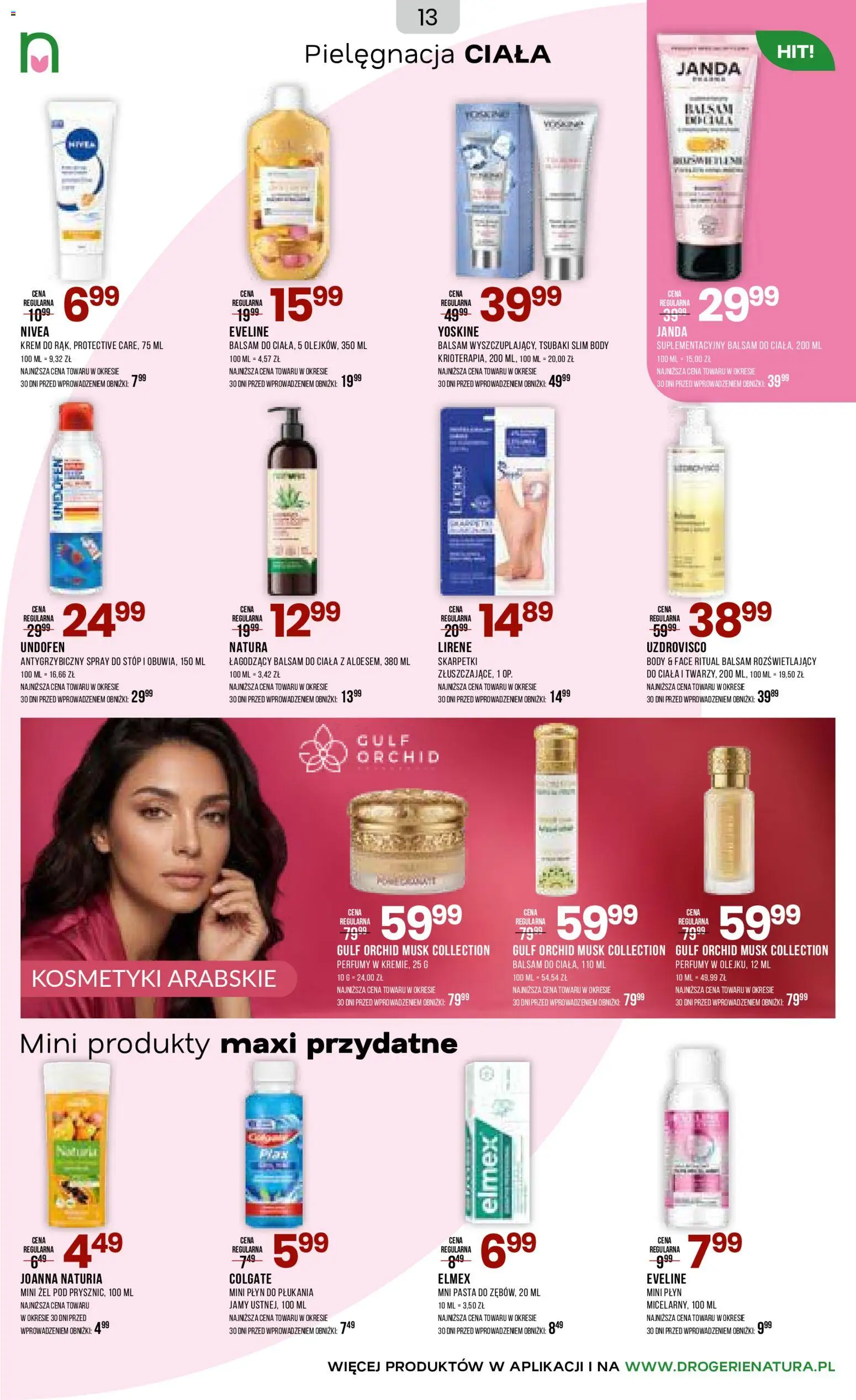Drogerie Natura gazetka od 18.05.2026 | Strona: 13 | Produkty: Skarpetki, Kosmetyki, Perfumy, Krem